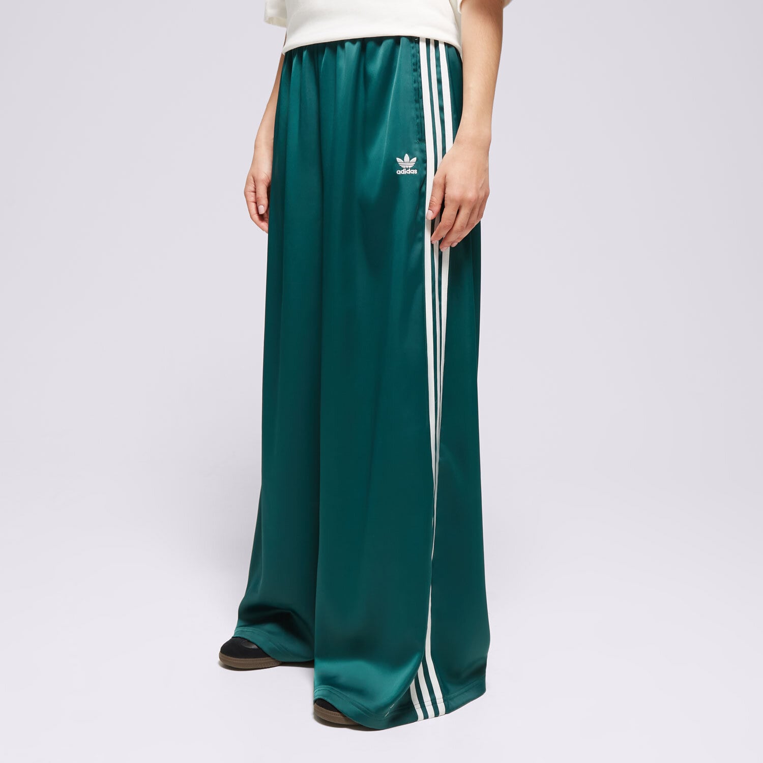 Damen Hosen ADIDAS HOSE SATIN TP WL IP2960 Grün