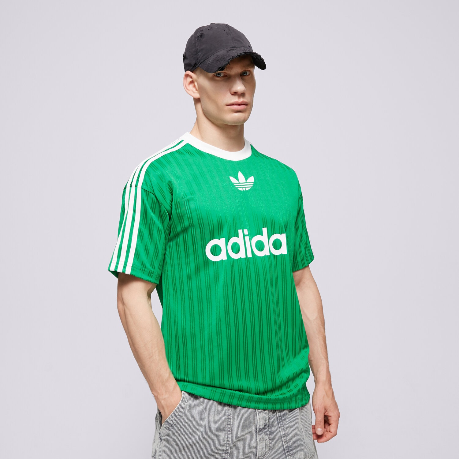ADIDAS T SHIRT ADICOLOR POLY T Grun IM9457 Sizeer