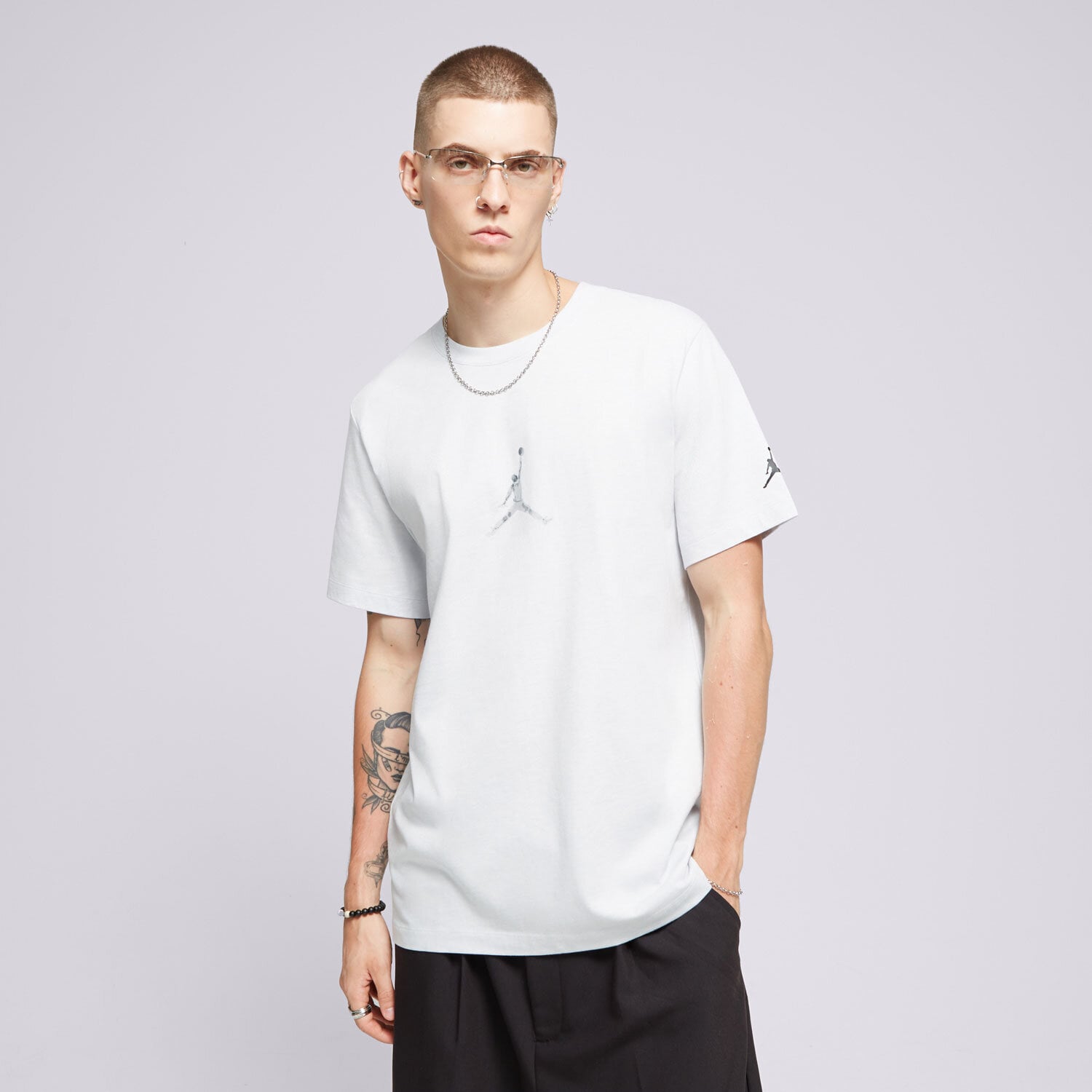 Herren T-Shirt JORDAN T-SHIRT M J FLT MVP GX SS CREW FN5988-043 Grau