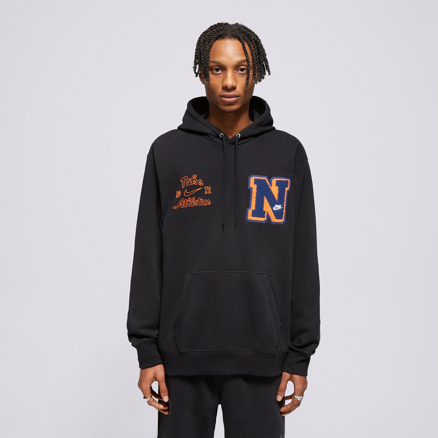 Herren NIKE HOODIE M NK CLUB FT PO HDY VRSTY FN3100-010 Schwarz