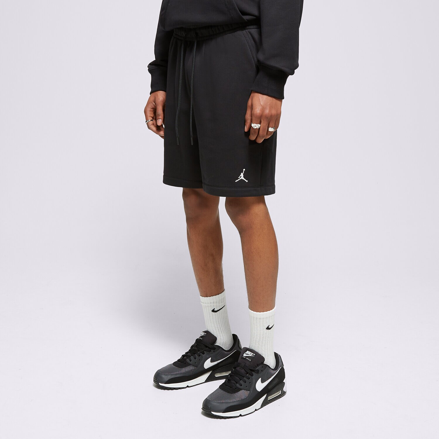 Herren Shorts SHORTS M JORDAN ESS FLC SHORT FJ7782-010 Schwarz