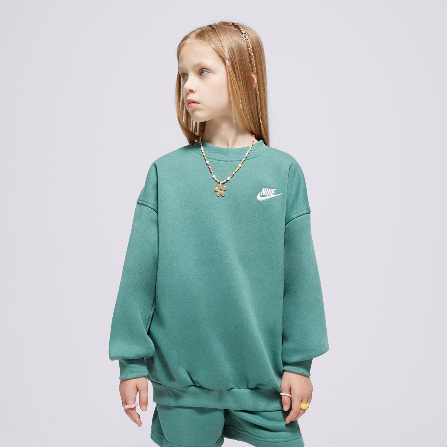 Kinder NIKE SWEATSHIRT SPORTSWEAR CLUB FLEECE GIRL FD2923-361 Grün