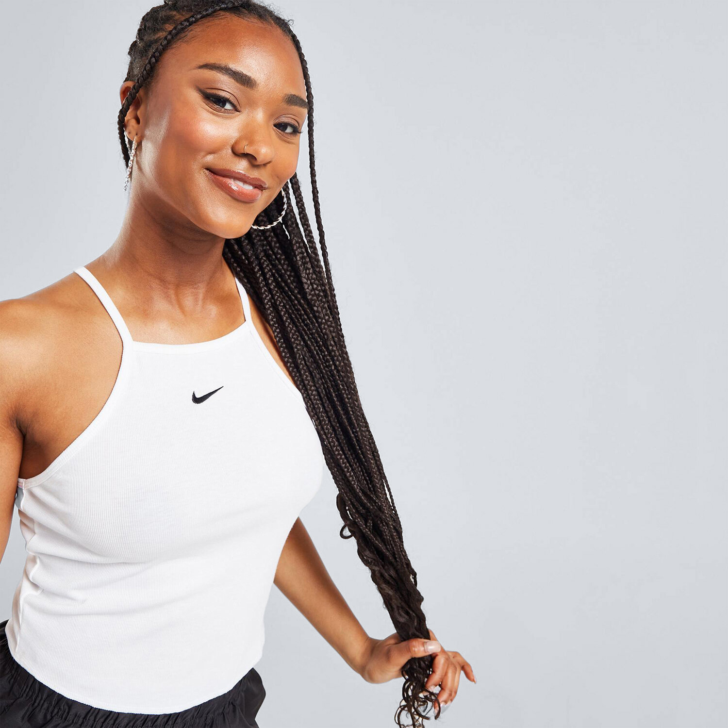 Damen T-Shirt NIKE T-SHIRT W NSW ESSNTL RIB CAMI TANK TEE DV7960-100 Weiß