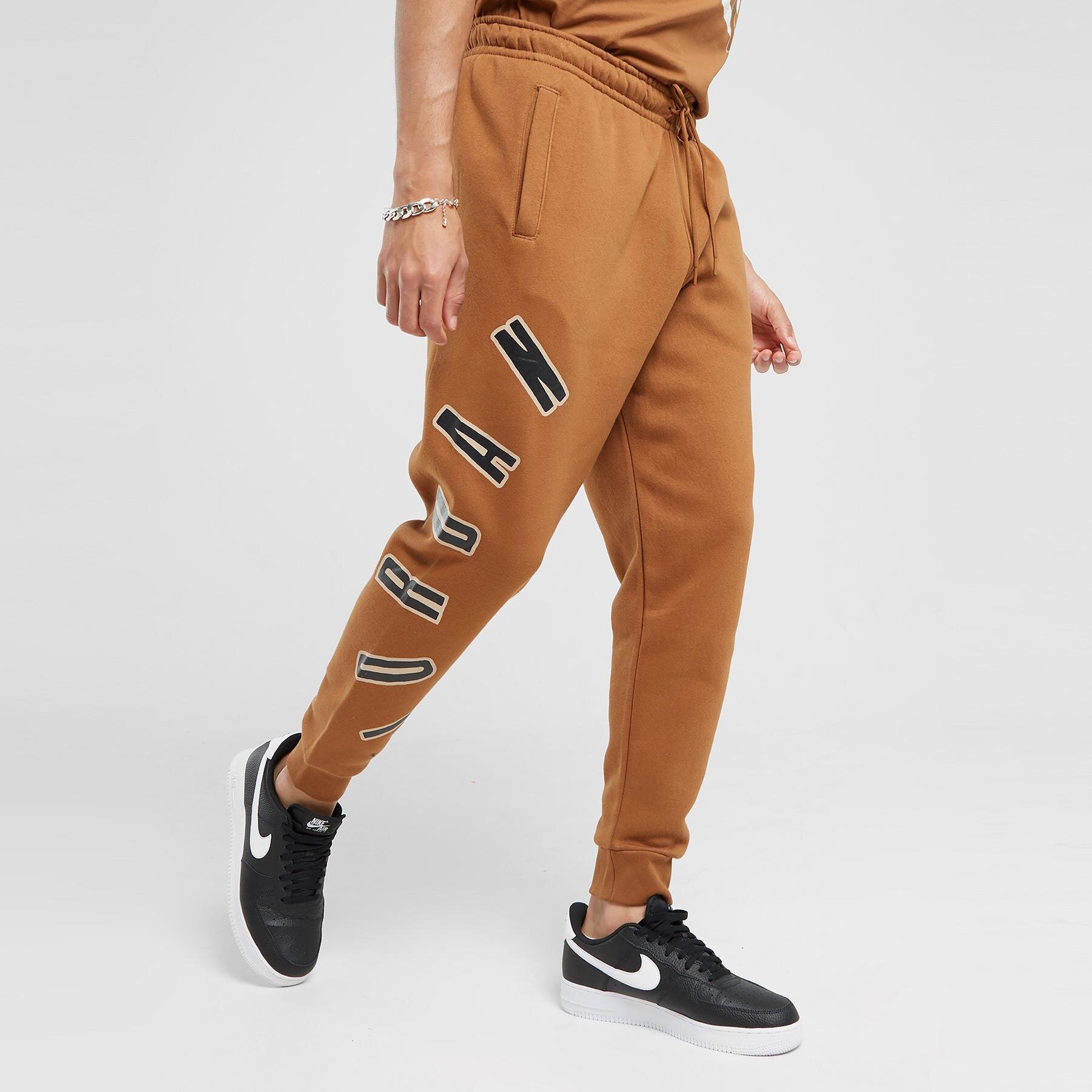 Herren Hosen JORDAN HOSE M J FLT MVP HBR FLC PANT FB7027-281 Braun