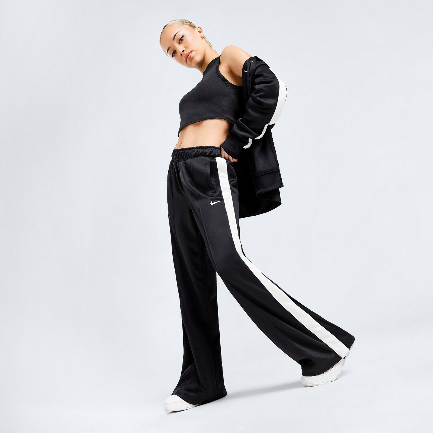 Damen Hosen NIKE HOSE W NSW PK PANT SW STREETSWEAR FZ7279-010 Schwarz