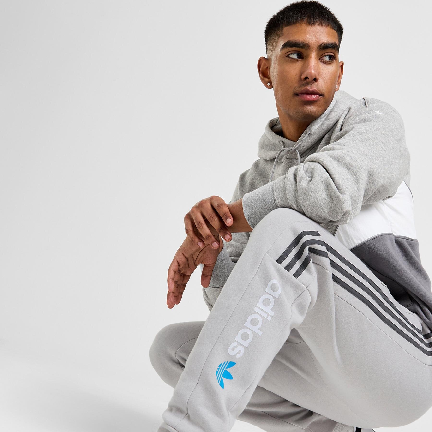 Herren Hosen ADIDAS HOSE CM PANT FABRIC MIX IW6433 Grau