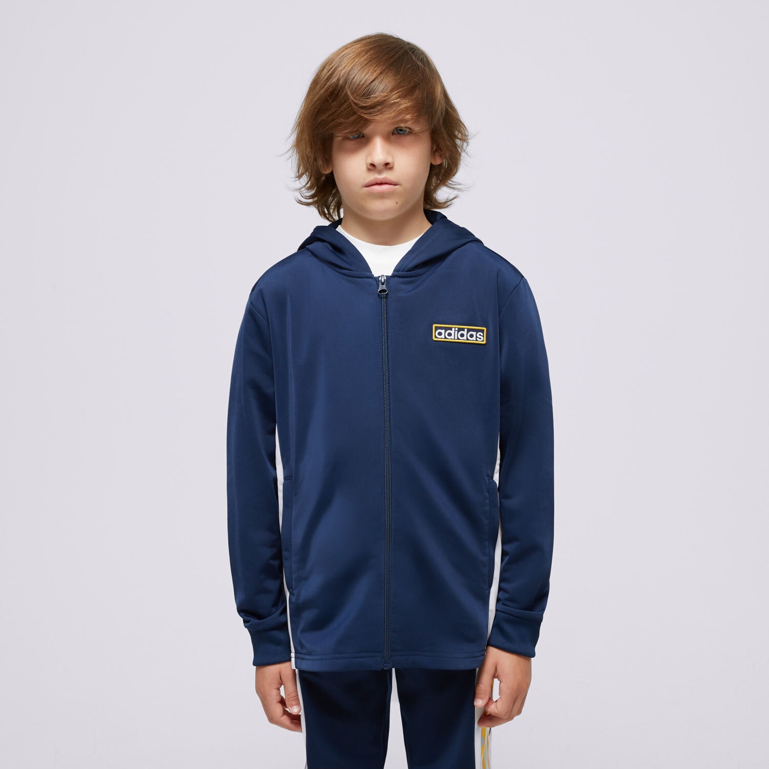 ADIDAS HOODIE FZ HOODIE BOY Dunkelblau IN2114 Sizeer
