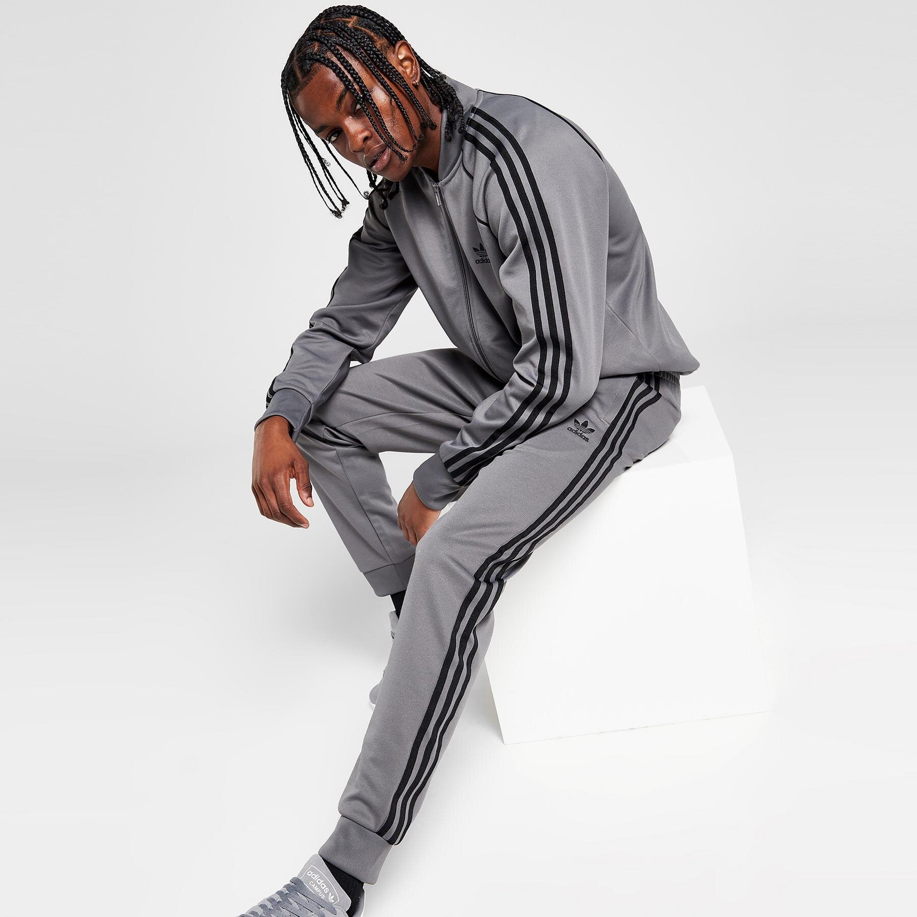 Herren Hosen ADIDAS HOSE SSTAR TP GRY4/BLK IT7136 Grau
