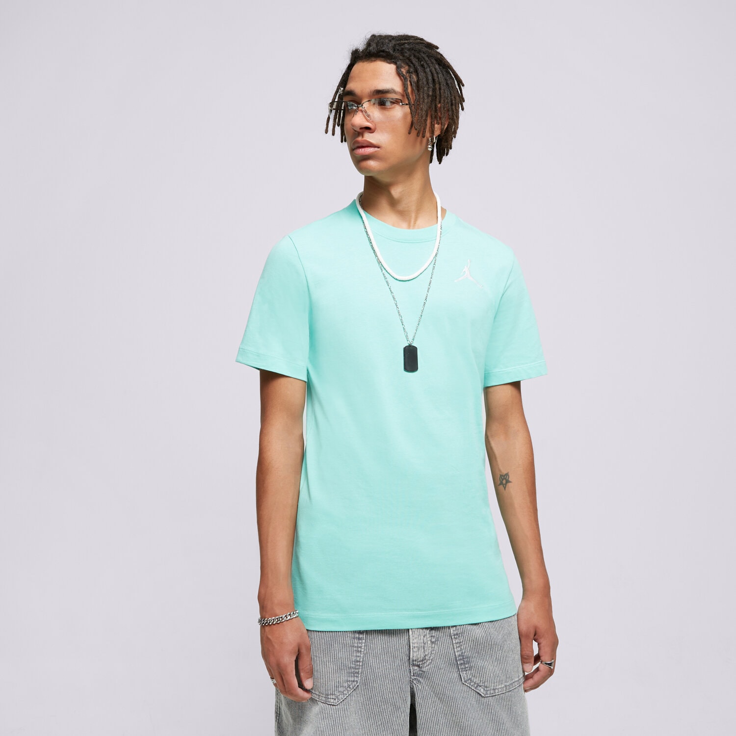 Herren T-Shirt JORDAN T-SHIRT JORDAN JUMPMAN DC7485-349 Türkis