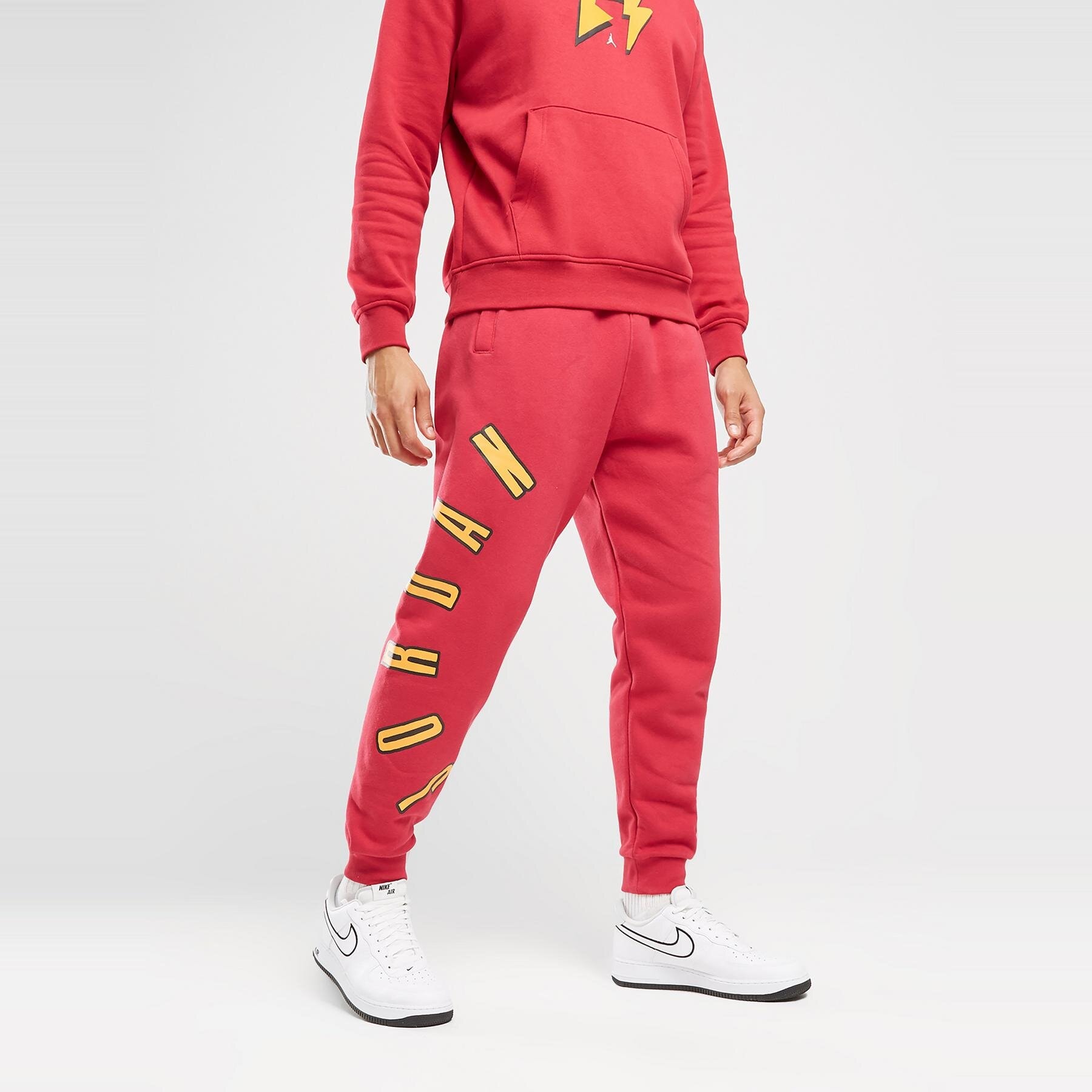 Herren Hosen JORDAN HOSE M J FLT MVP HBR FLC PANT FB7027-619 Rot