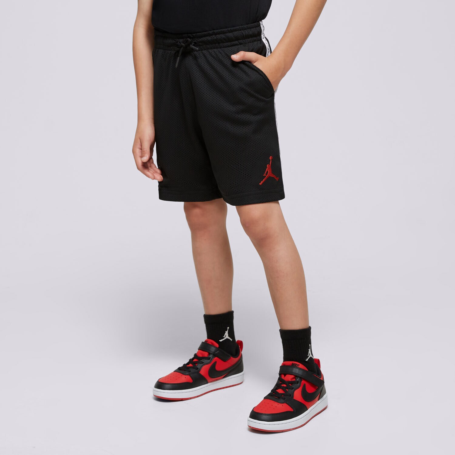 Kinder JORDAN SHORTS JDB MJ FLT MVP MESH SHORT BOY 95C885-023 Schwarz