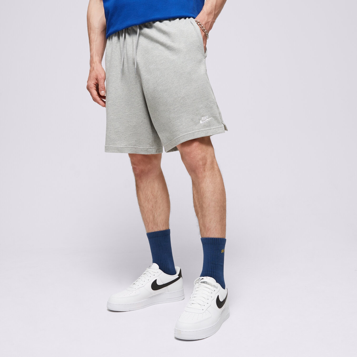 Herren Shorts NIKE SHORTS M NK CLUB KNIT SHORT FQ4359-063 Grau