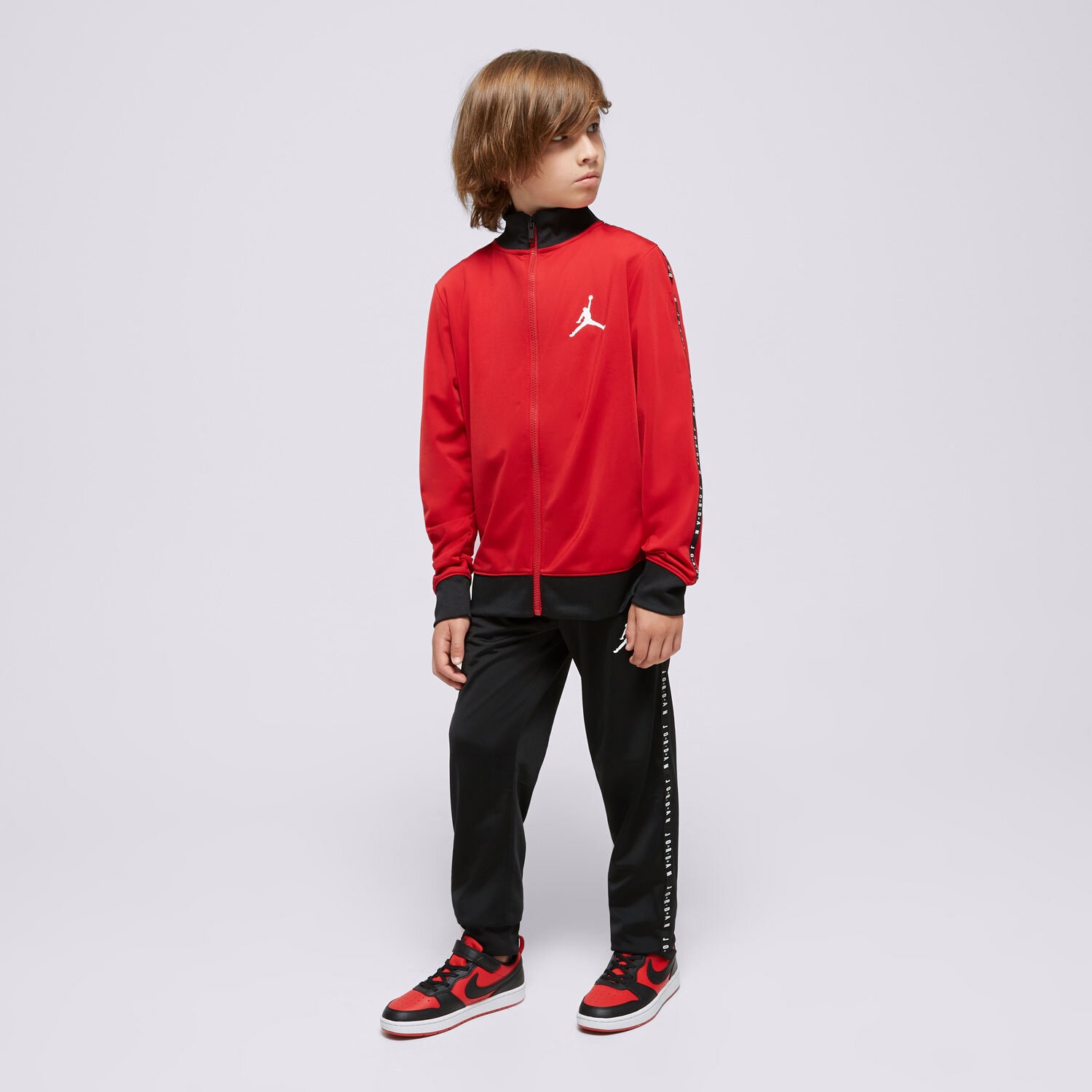 Kinder T-Shirt JORDAN SET AIR JORDAN TRICOT SET BOY 95A449-KR5 Schwarz