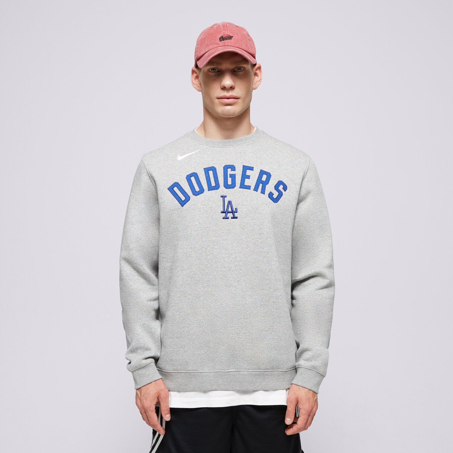 Herren NIKE SWEATSHIRT MLB ANGELES DODGERS LOS NKPU-010P-LD-N9P Grau