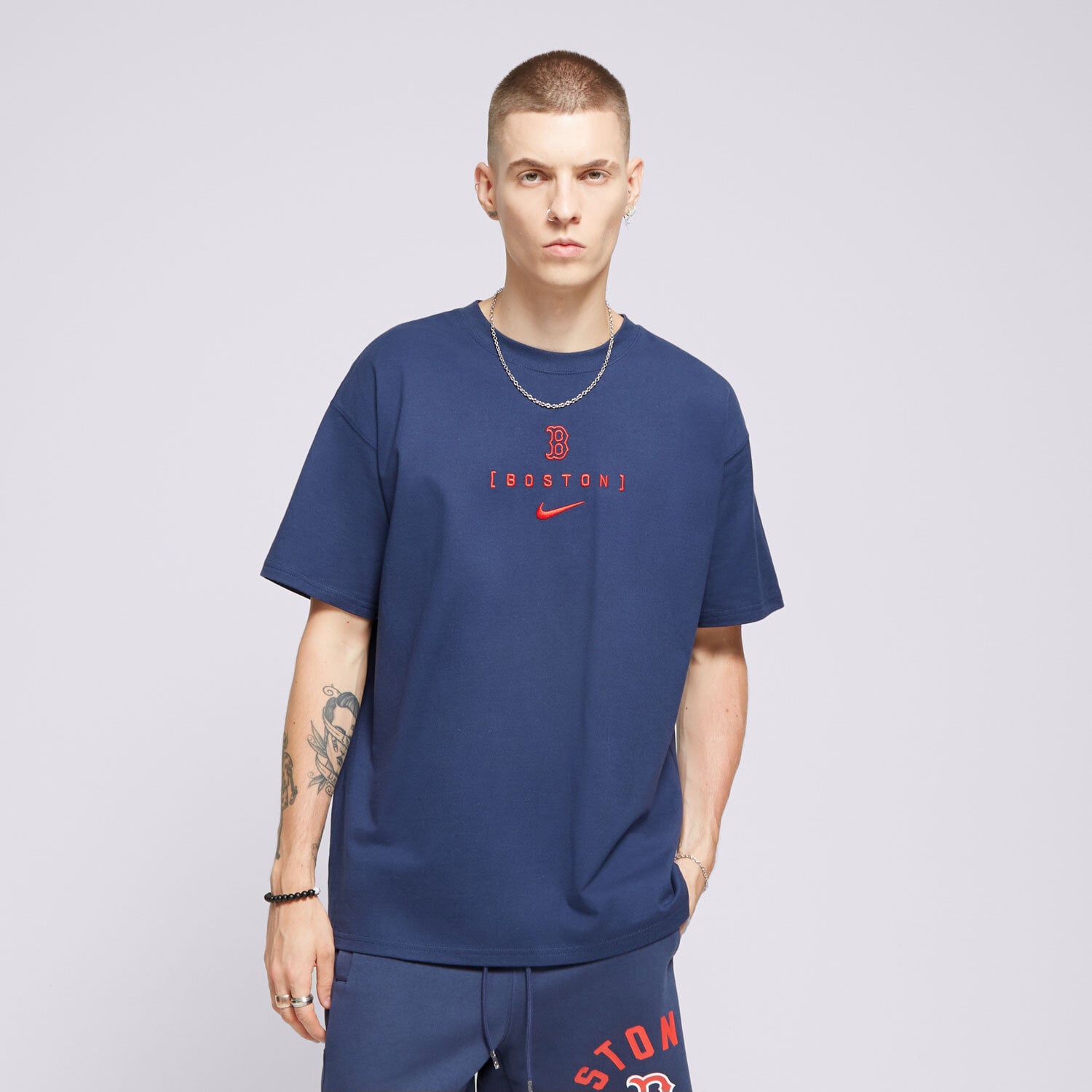 Herren T-Shirt NIKE T-SHIRT BOSTON RED SOX MLB 01AY-44B-BQ-JNS Dunkelblau
