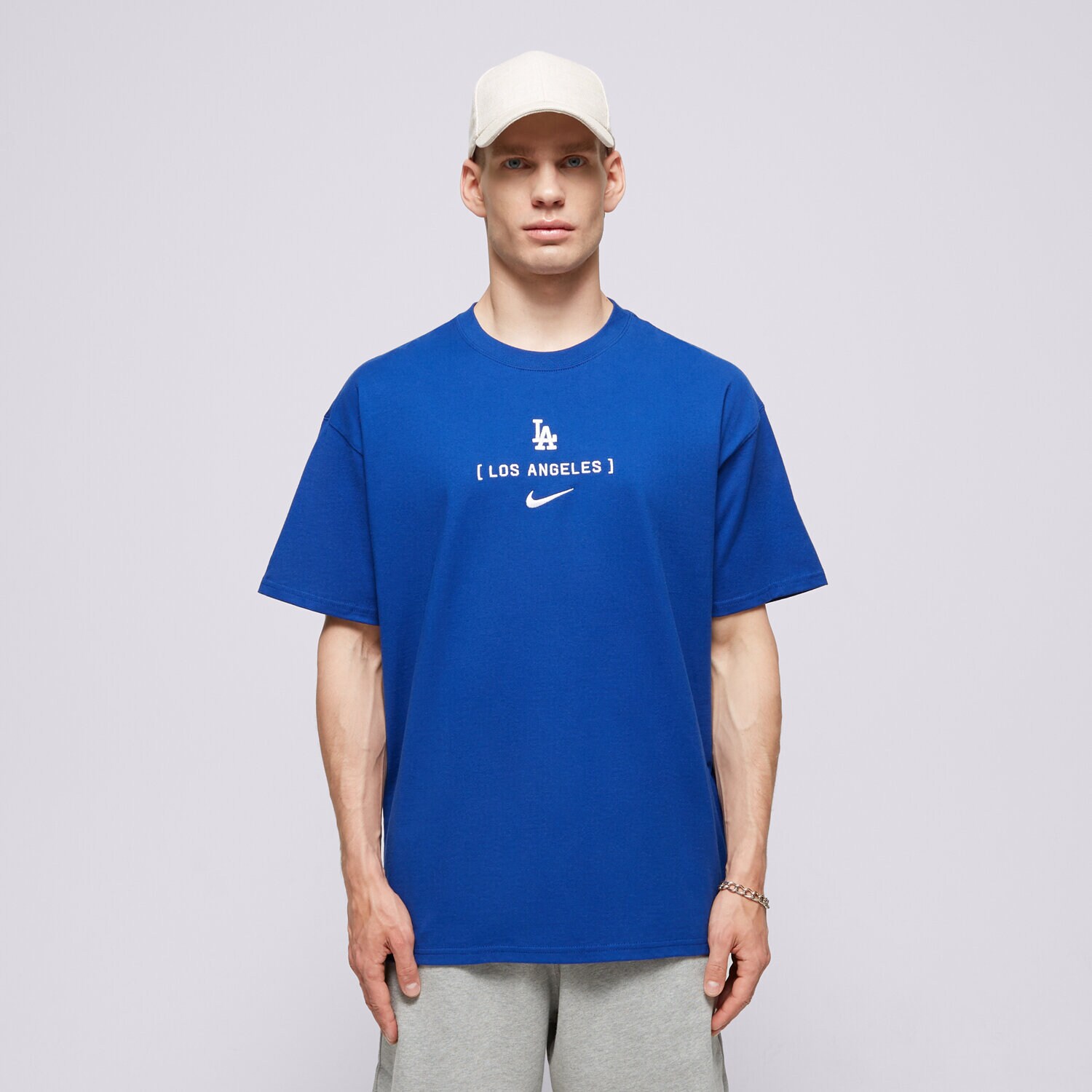 Herren T-Shirt NIKE T-SHIRT LOS ANGELES DODGERS MLB 01AY-4EW-LD-JNS Blau