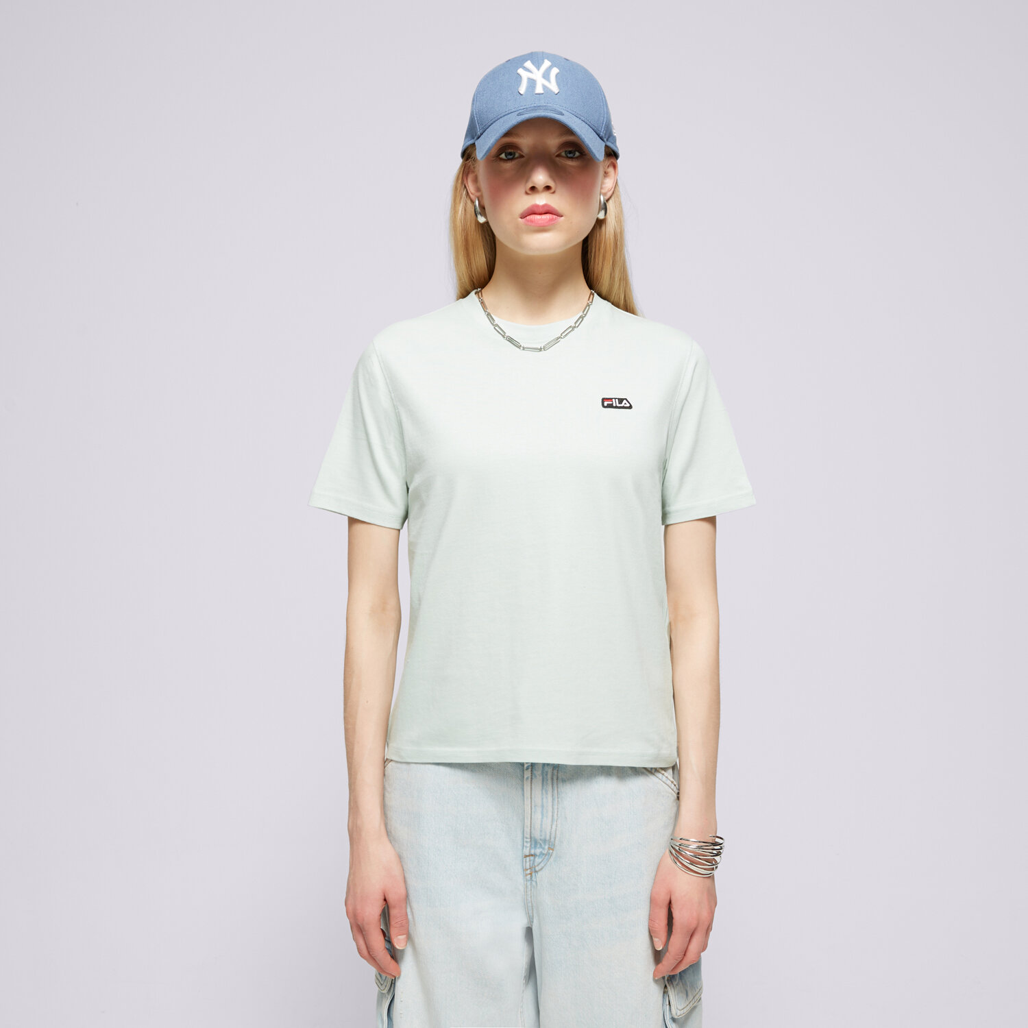 Damen T-Shirt FILA T-SHIRT BADGE LOGO TEE FI124TSD70264 Grün