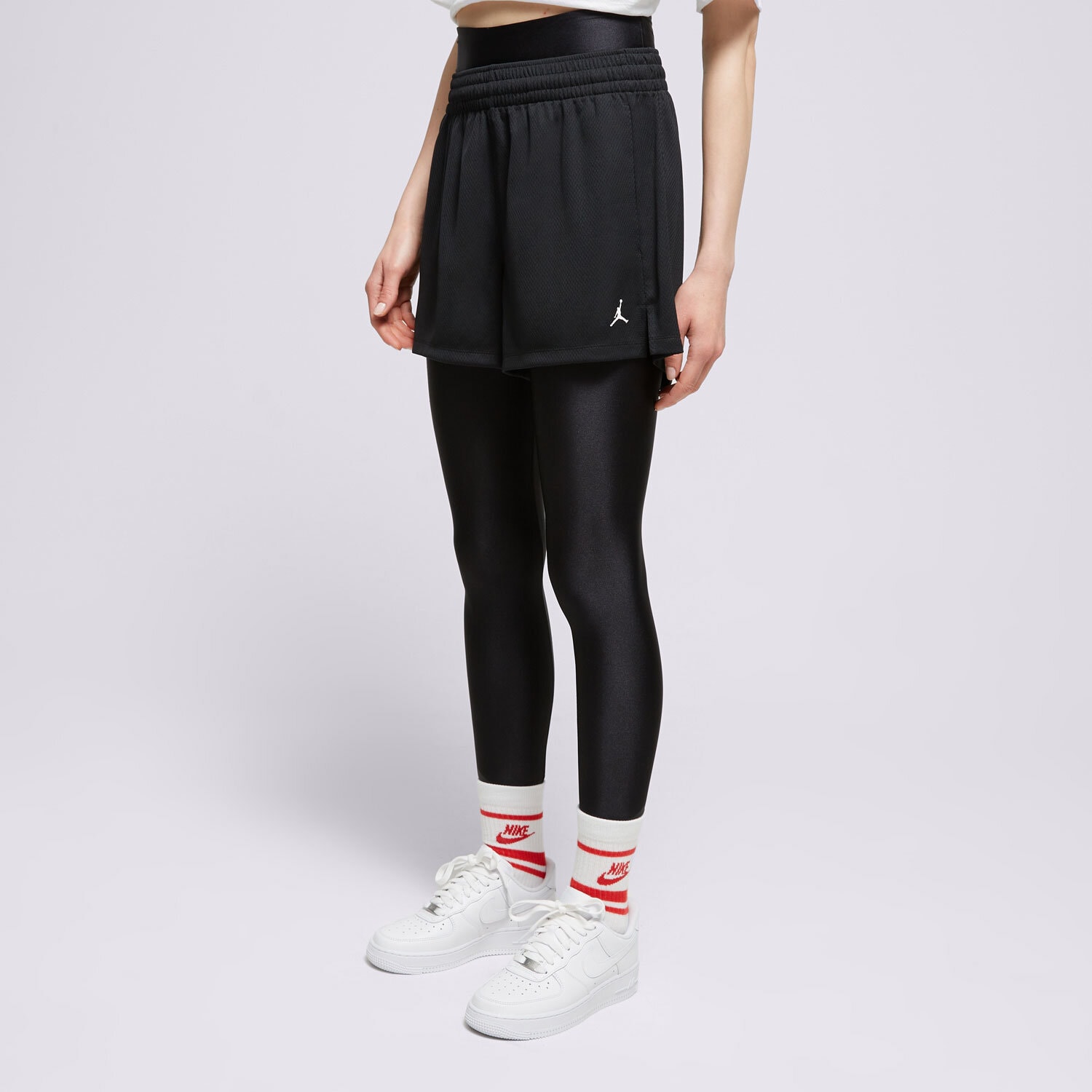 Damen Shorts SHORTS W JORDAN SPT MESH SHORT SLD BLACK/WHITE FN5162-010 Schwarz