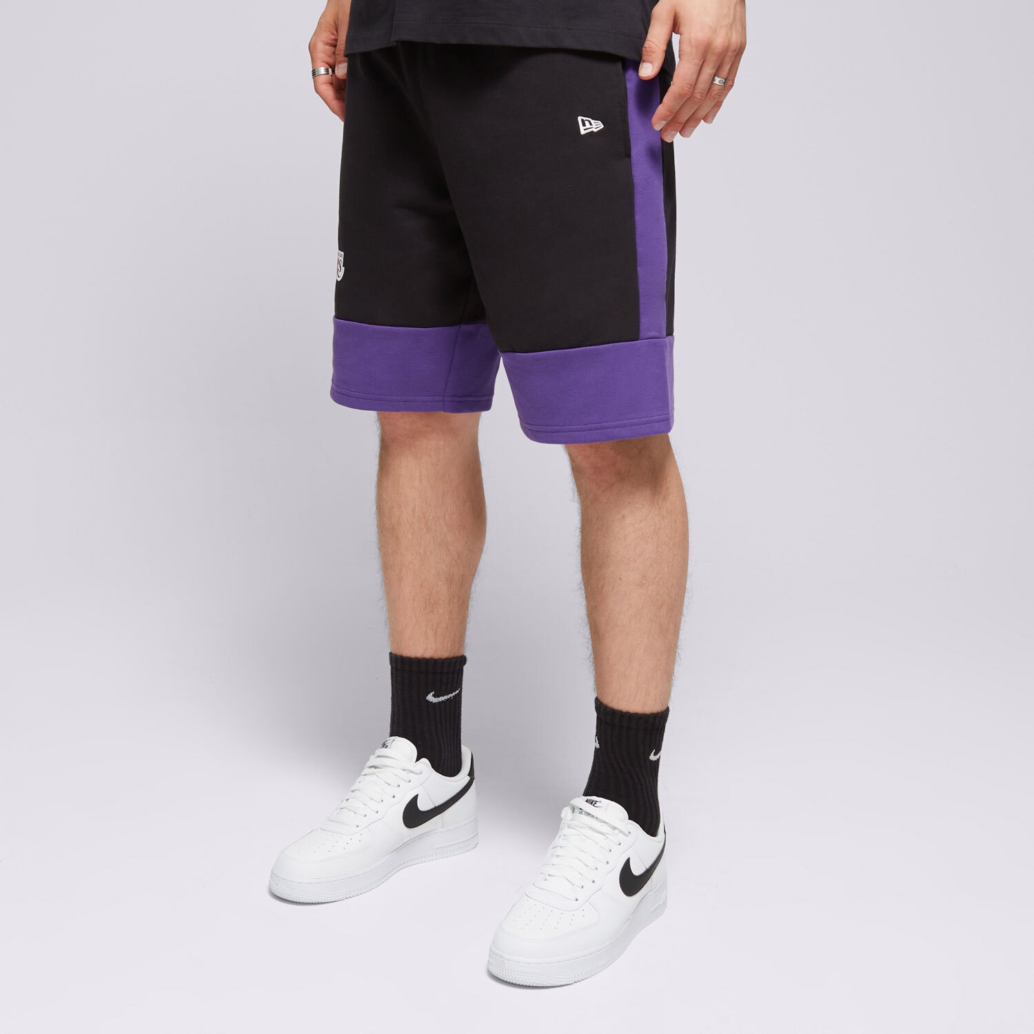 Herren Shorts NEW ERA SHORTS NBA COLOUR BLOCK SHORT LAKERS LOS ANGELES LAK 60416375 Schwarz