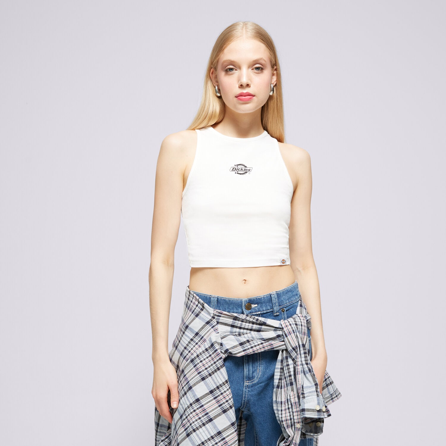 Damen T-Shirt DICKIES T-SHIRT POWERS VEST W DK0A4Y8DWHX Weiß
