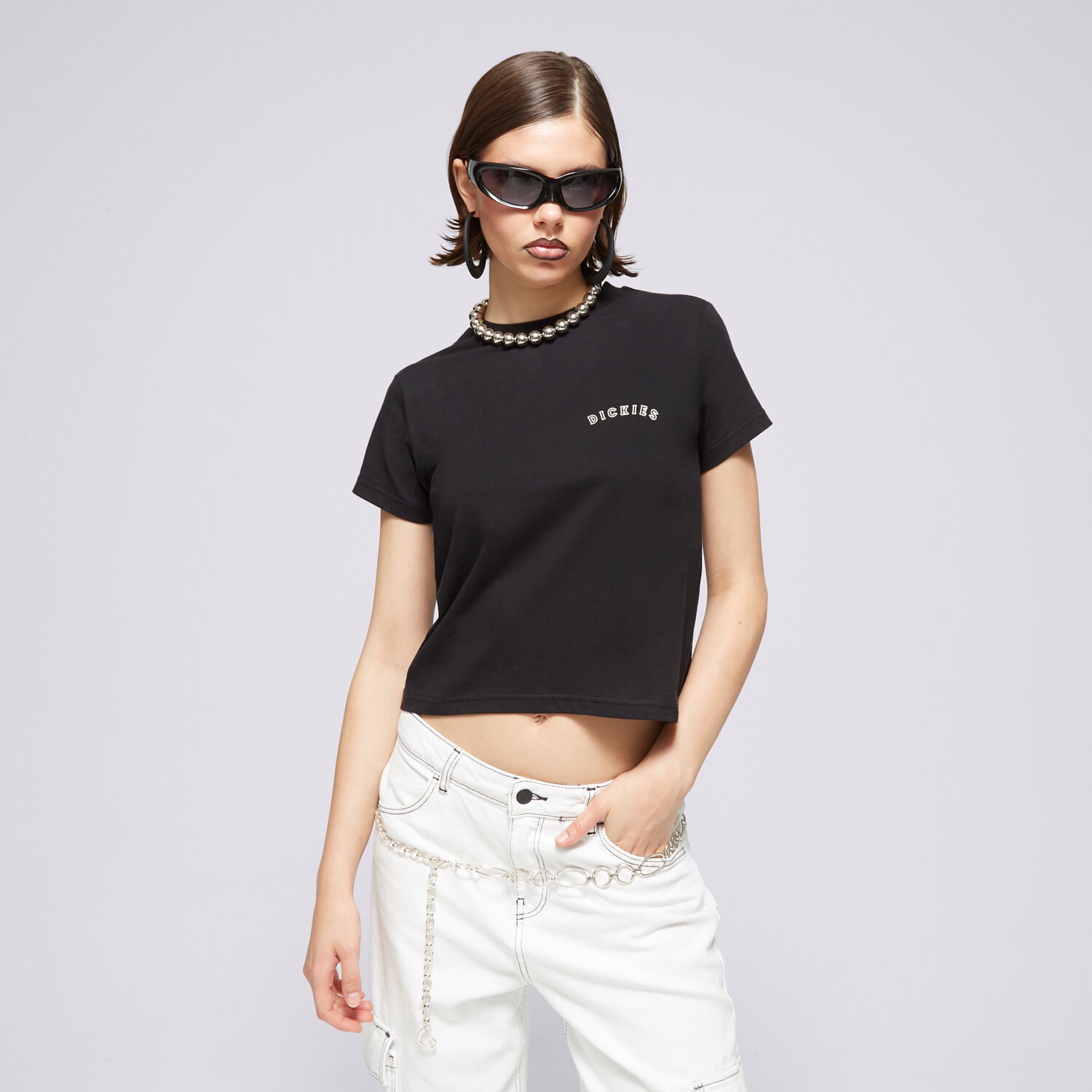 Damen T-Shirt DICKIES T-SHIRT 90'S FIT TREND TEE DK0A4YRVBLK Schwarz