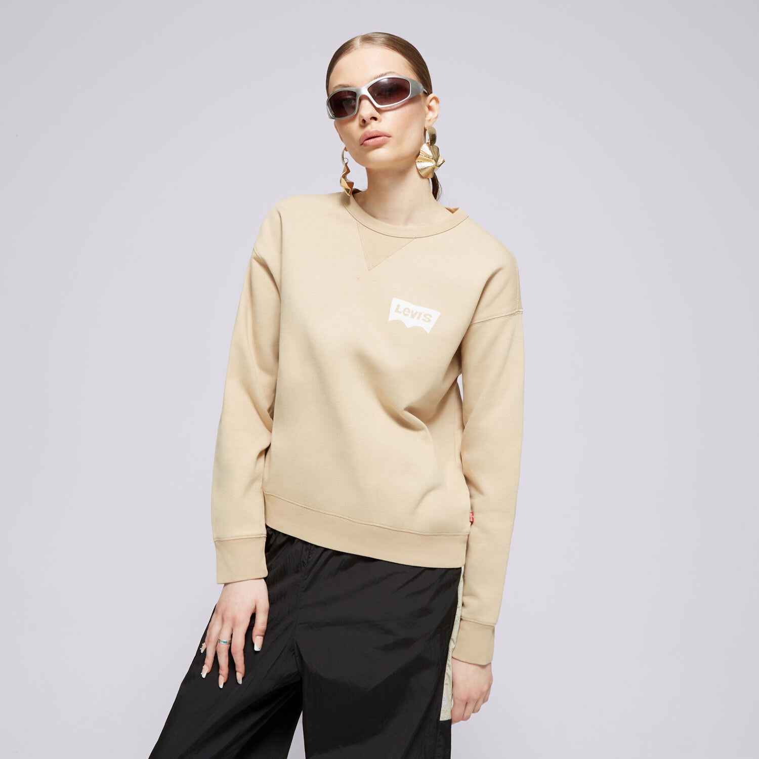Damen LEVI'S SWEATSHIRT GRAPHIC SIGNATURE CREW NEUTRALS A7288-0021 Beige