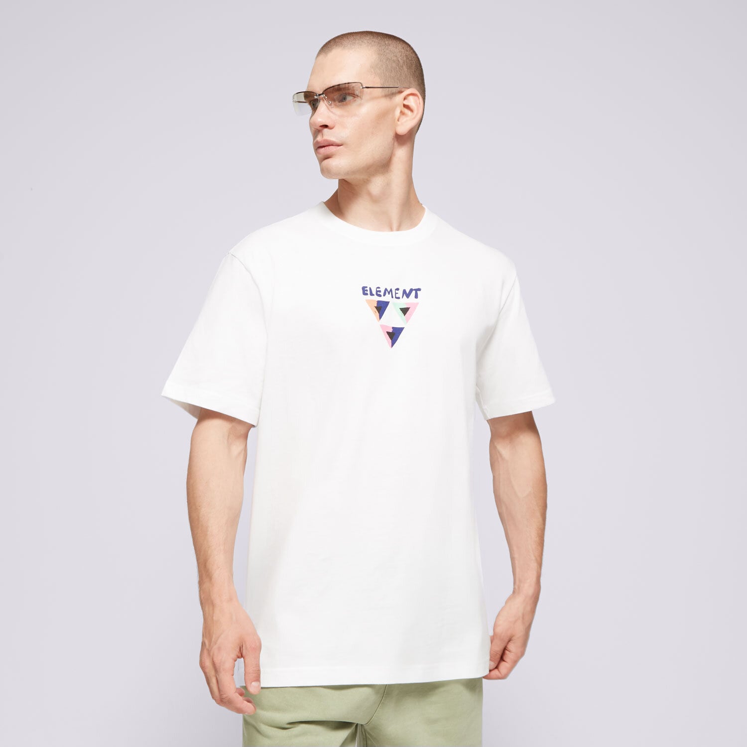 Herren T-Shirt ELEMENT T-SHIRT CONQUER SS ELYZT00398-WBB0 Weiß