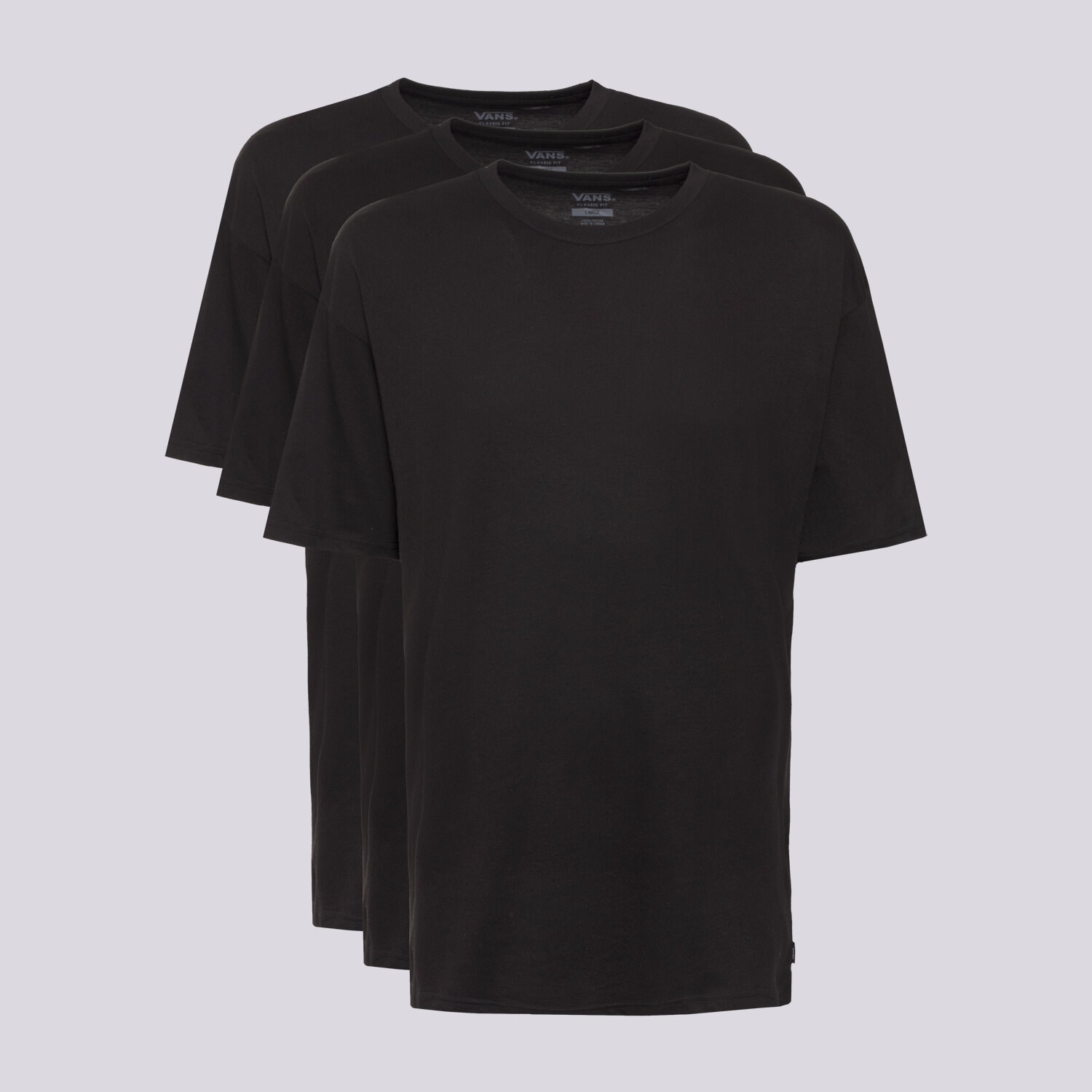Herren T-Shirt VANS T-SHIRT MN VANS BASIC TEE MULTIPACK VN000KHDBLK1 Schwarz