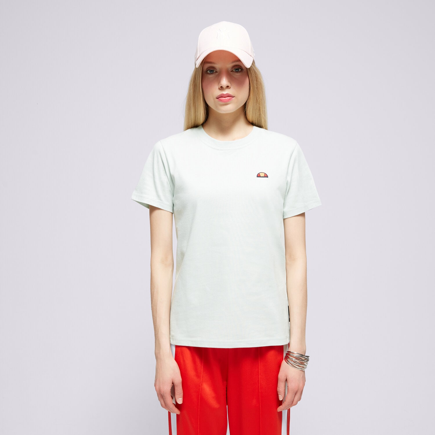 Damen T-Shirt ELLESSE T-SHIRT MELINDA LIGHT GREEN SMG19604511 Grau