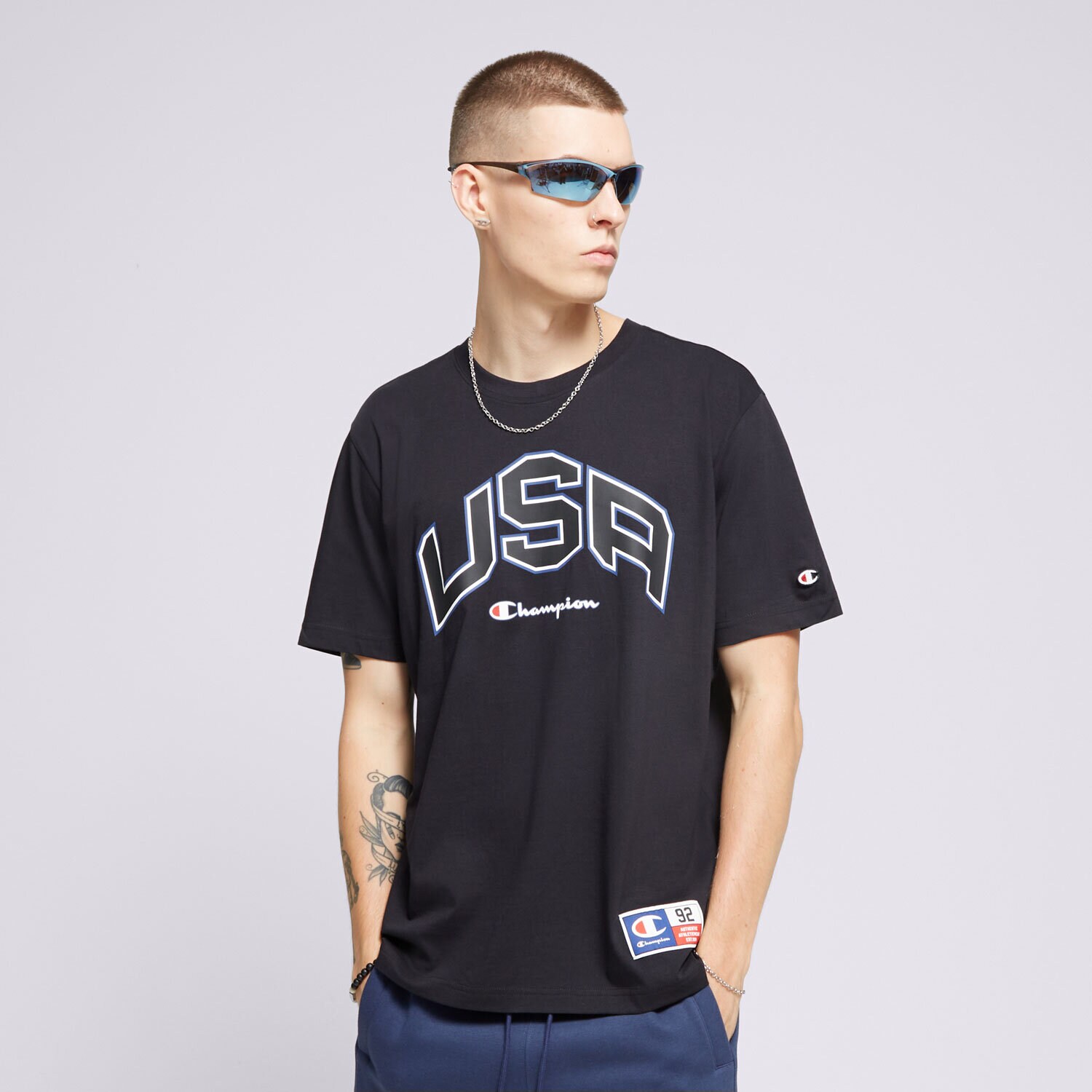 Herren T-Shirt CHAMPION T-SHIRT CREWNECK T-SHIRT 219747KK001 Schwarz