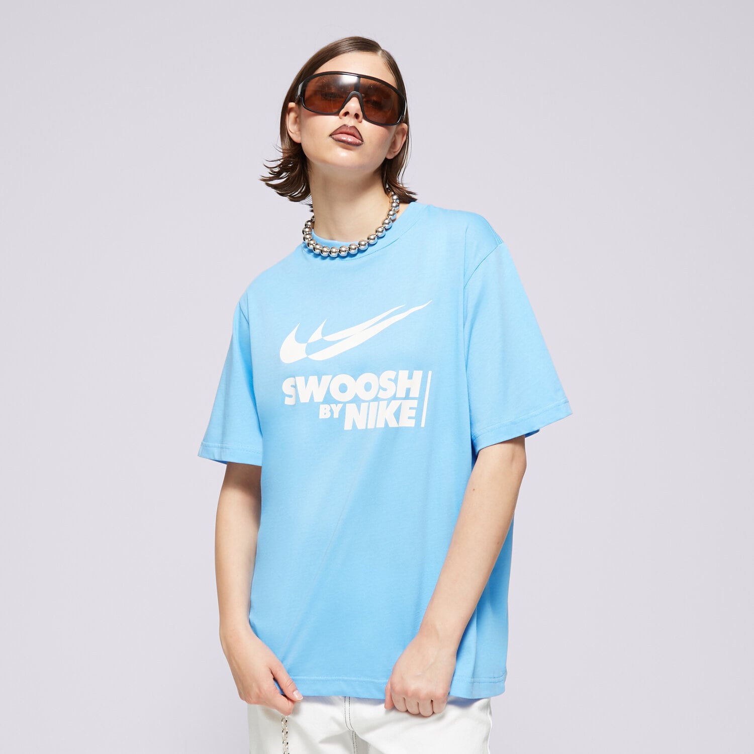 Damen T-Shirt NIKE T-SHIRT W NSW TEE BF GLS FZ4634-412 Blau