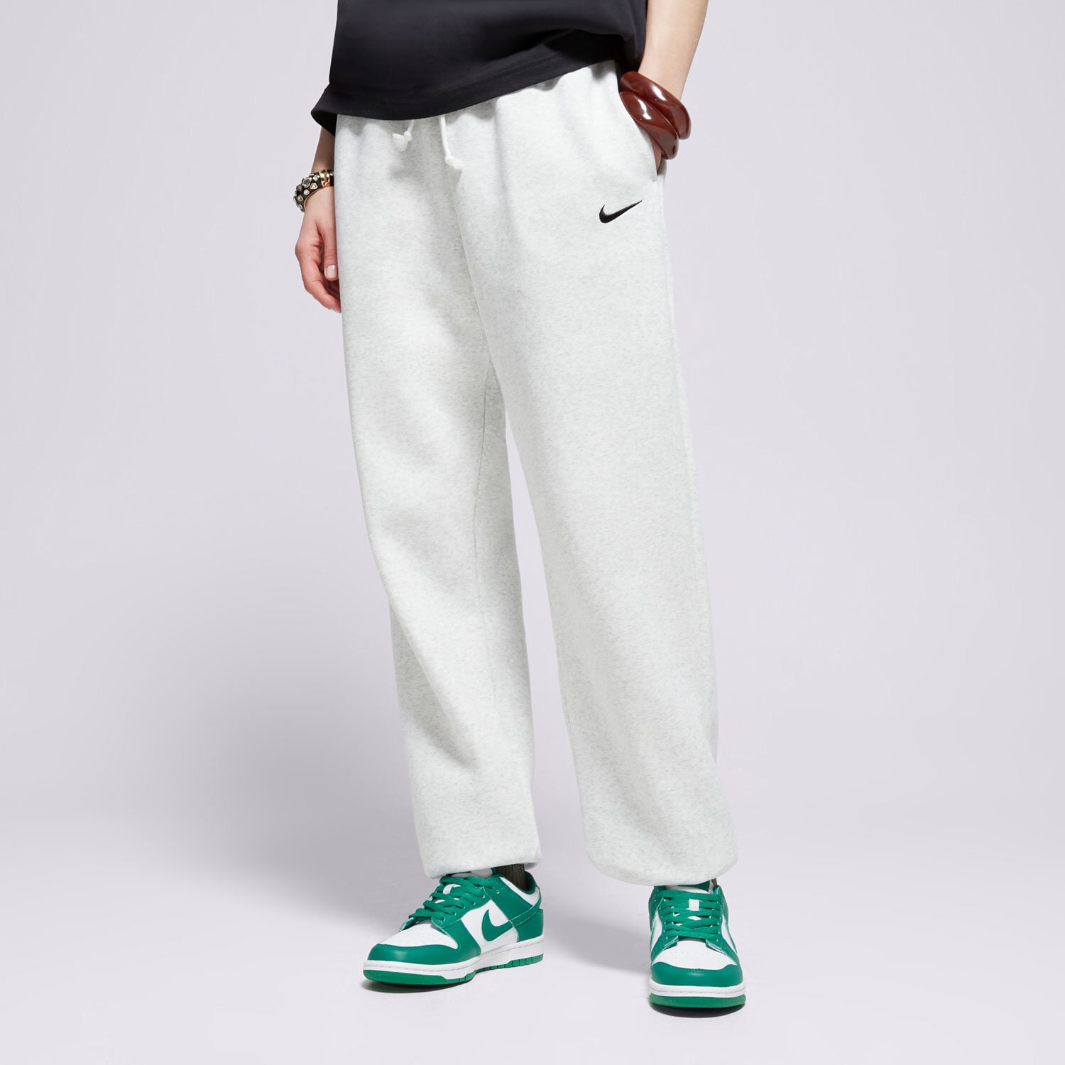 Damen Hosen NIKE HOSE W NSW PHNX FLC HR OS PANT 2 FZ5996-051 Grau
