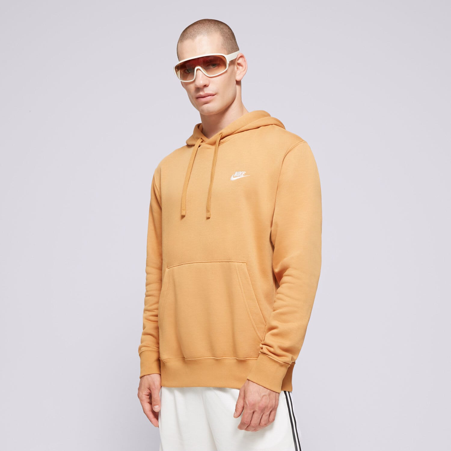 Herren NIKE HOODIE SPORTSWEAR CLUB FLEECE BV2654-224 Braun