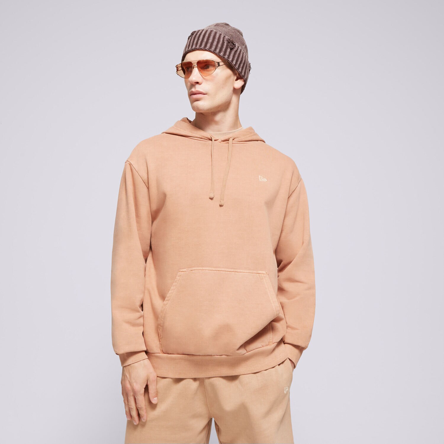 Herren NEW ERA HOODIE NE WASHED OVERSIZED NONE 60502669 Braun