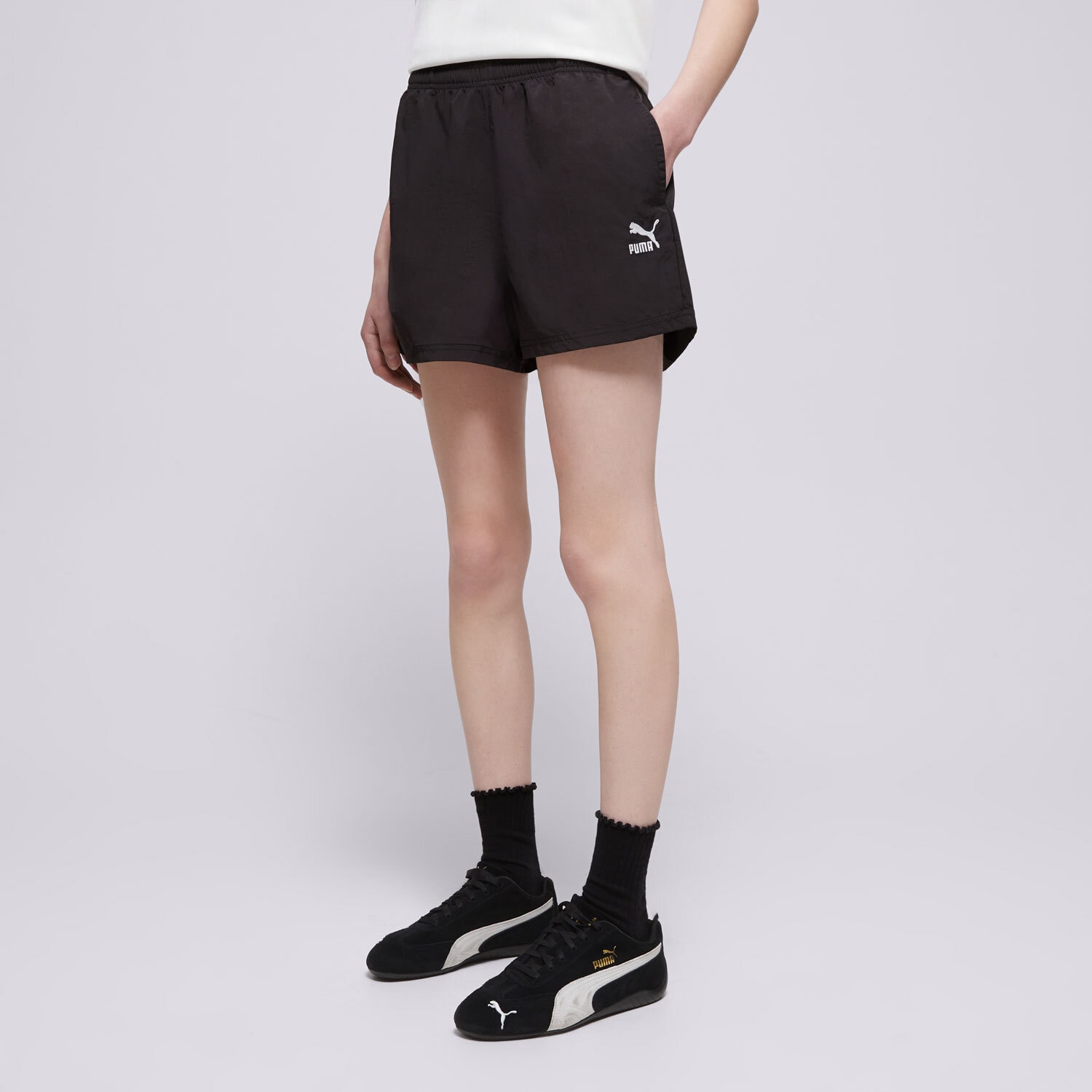 Damen Shorts PUMA SHORTS CLASSICS A-LINE 62424201 Schwarz