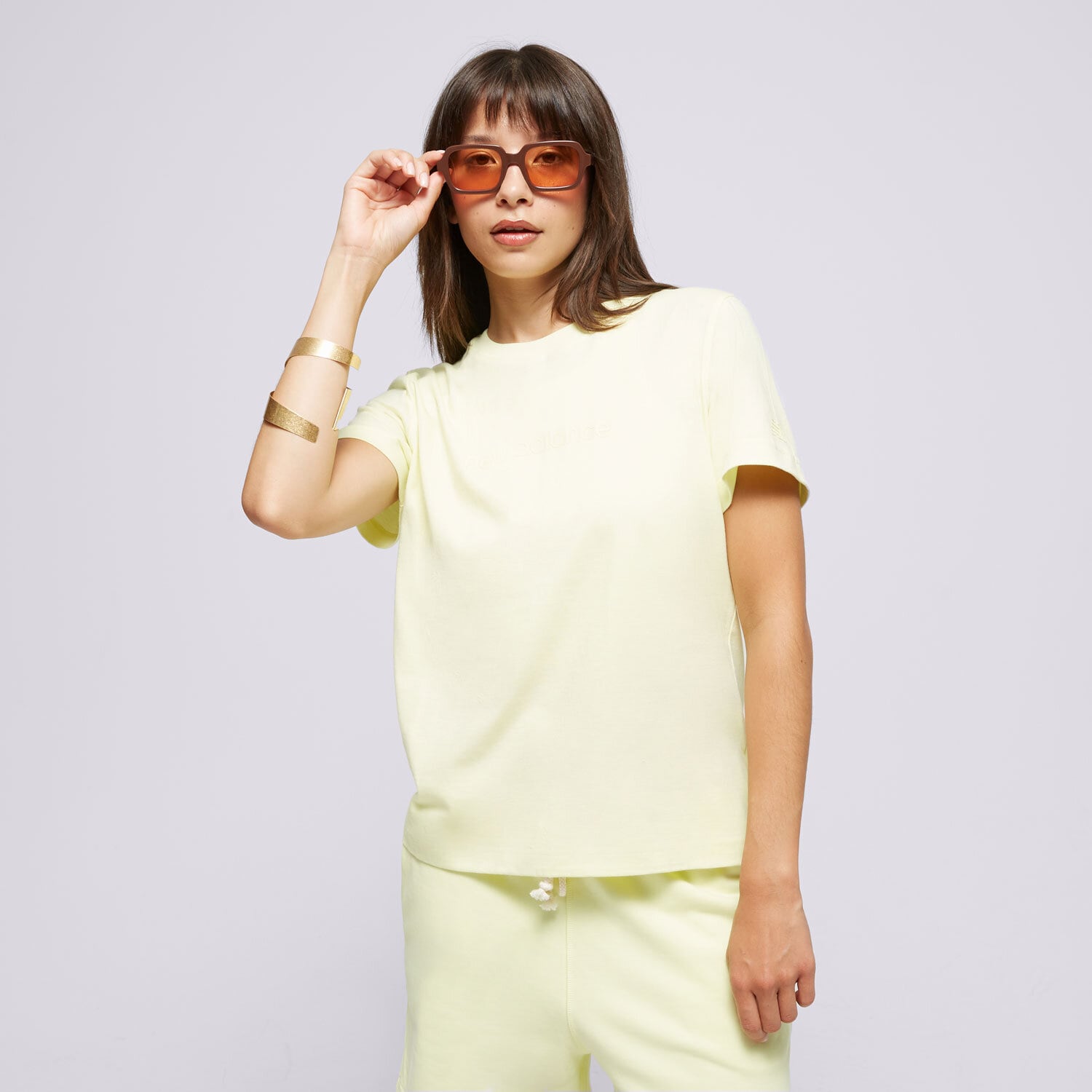 Damen T-Shirt NEW BALANCE T-SHIRT HYPER DENSITY JERSEY WT41554LLT Gelb