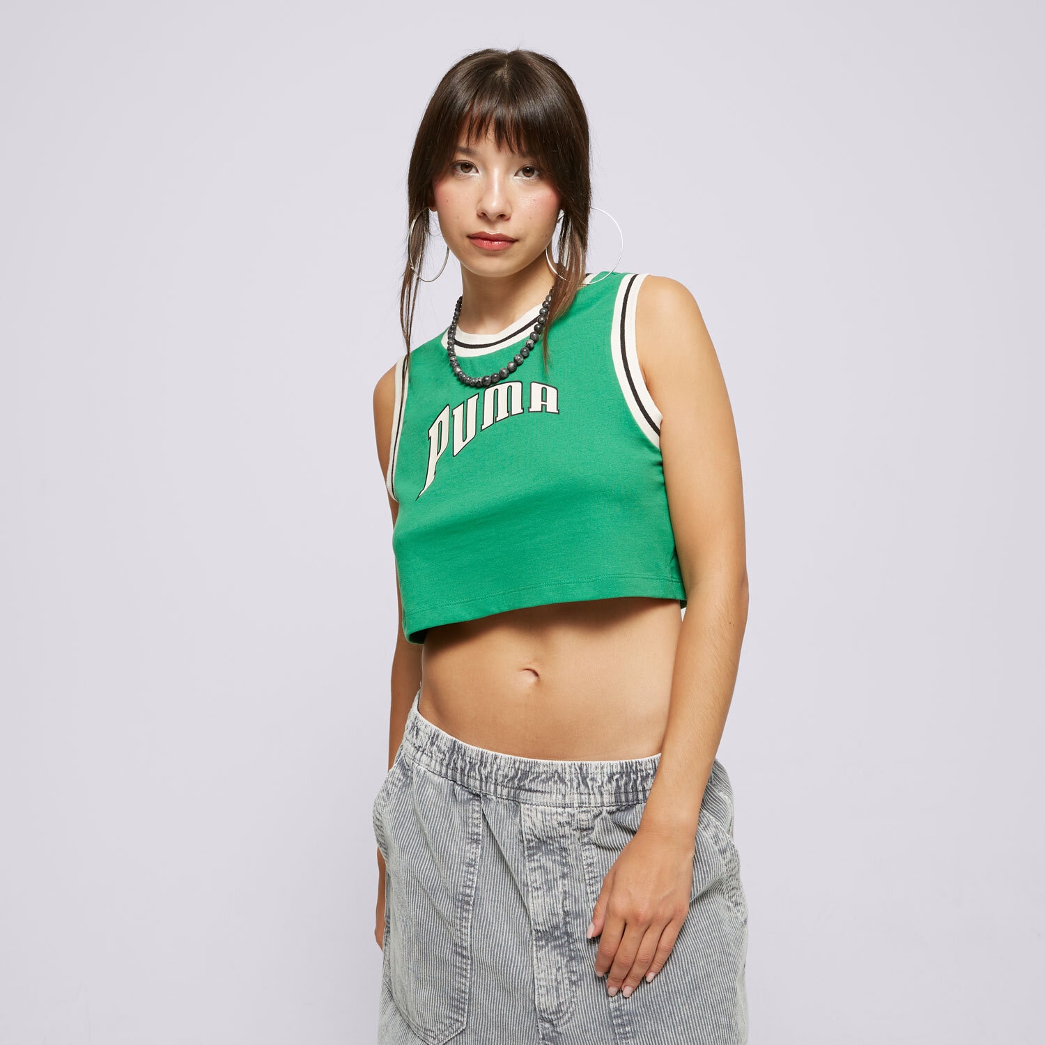 Damen T-Shirt PUMA T-SHIRT GRAPHIC CROPPED 62502486 Grün