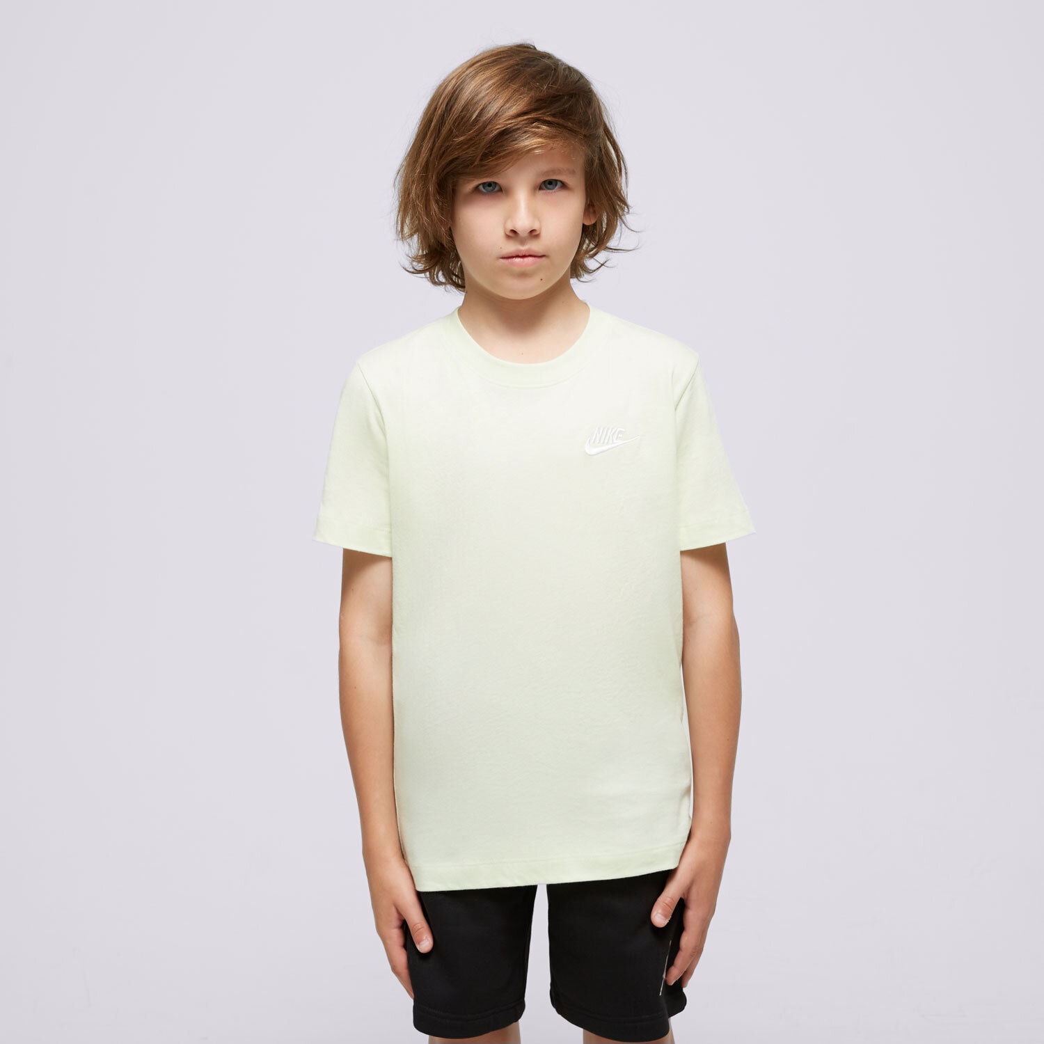 Kinder T-Shirt NIKE T-SHIRT K NSW TEE EMB FUTURA LBR UNISEX FZ5177-303 neon gelb