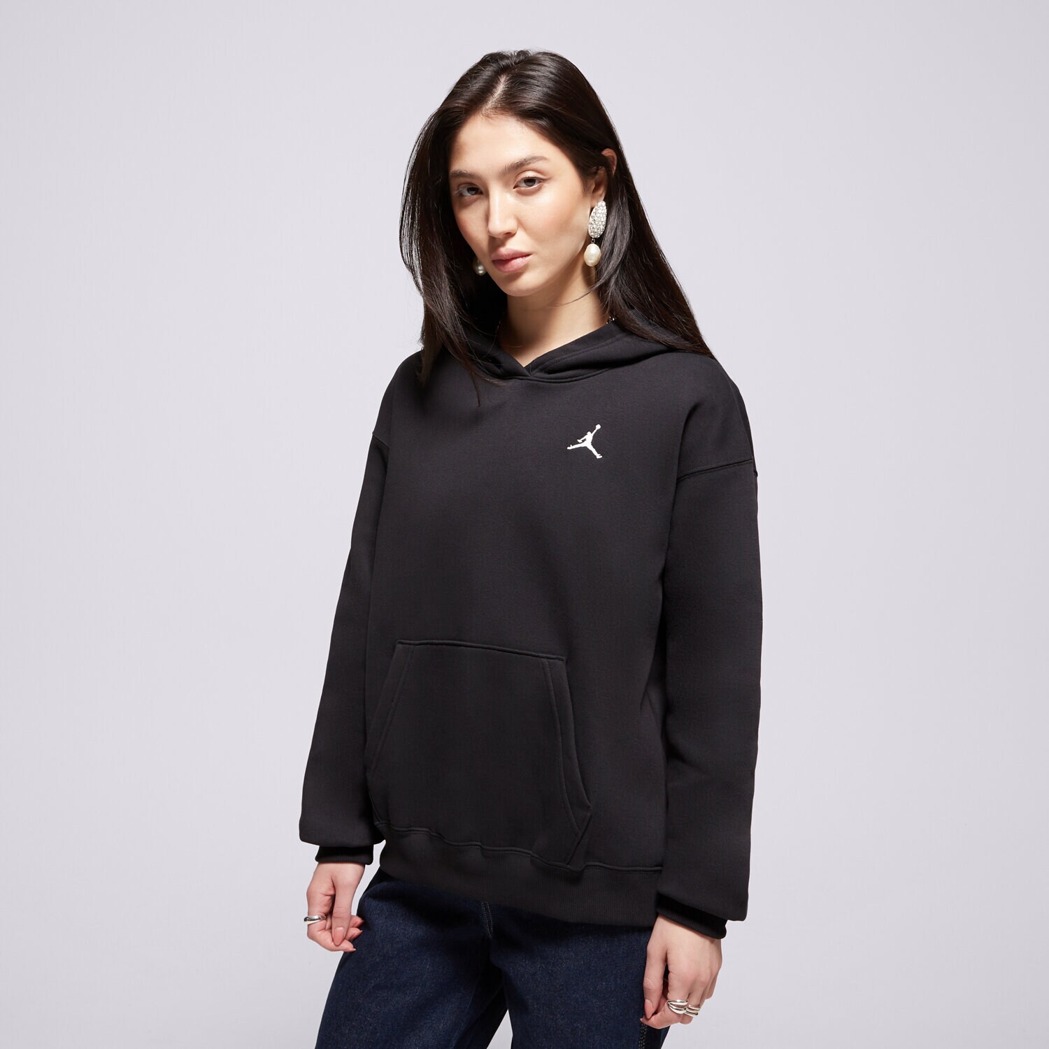 Damen HOODIE W JORDAN BRKLN FLC PO 24 FV7071-010 Schwarz