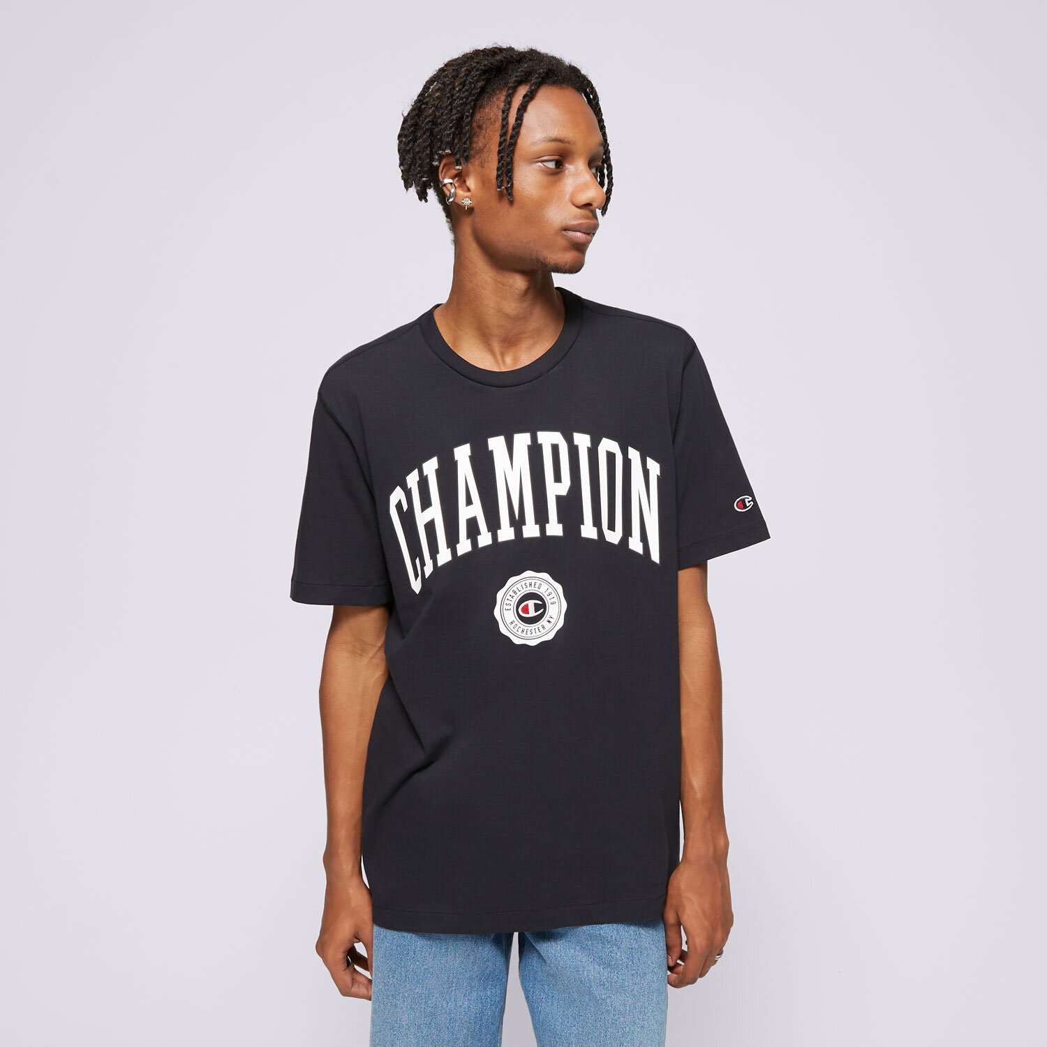 Herren T-Shirt CHAMPION T-SHIRT CREWNECK 219852KK001 Schwarz