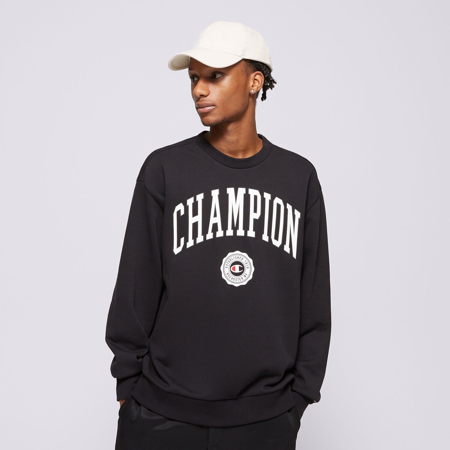 Herren CHAMPION SWEATSHIRT CREWNECK 219839KK001 Schwarz