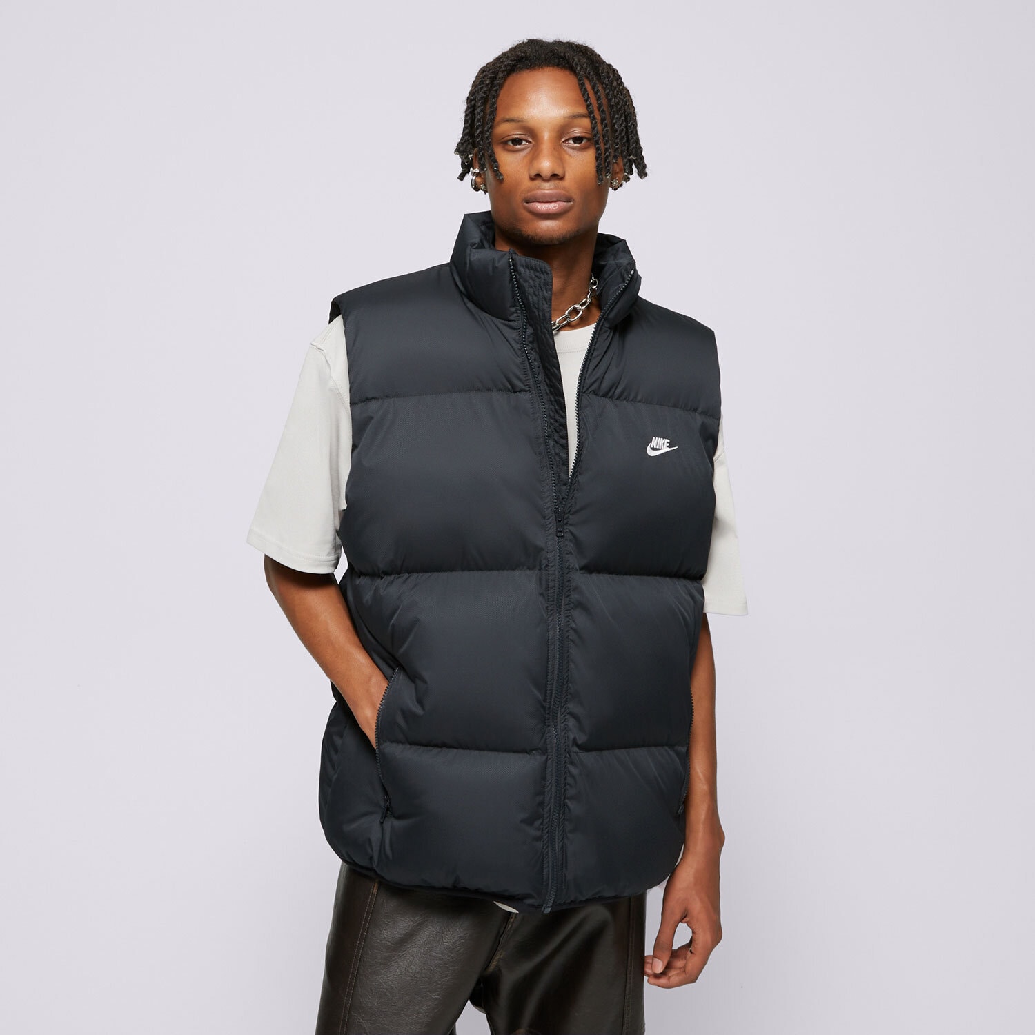 Herren Weste NIKE WESTE M NK CLUB PUFFER VEST FB7373-010 Schwarz