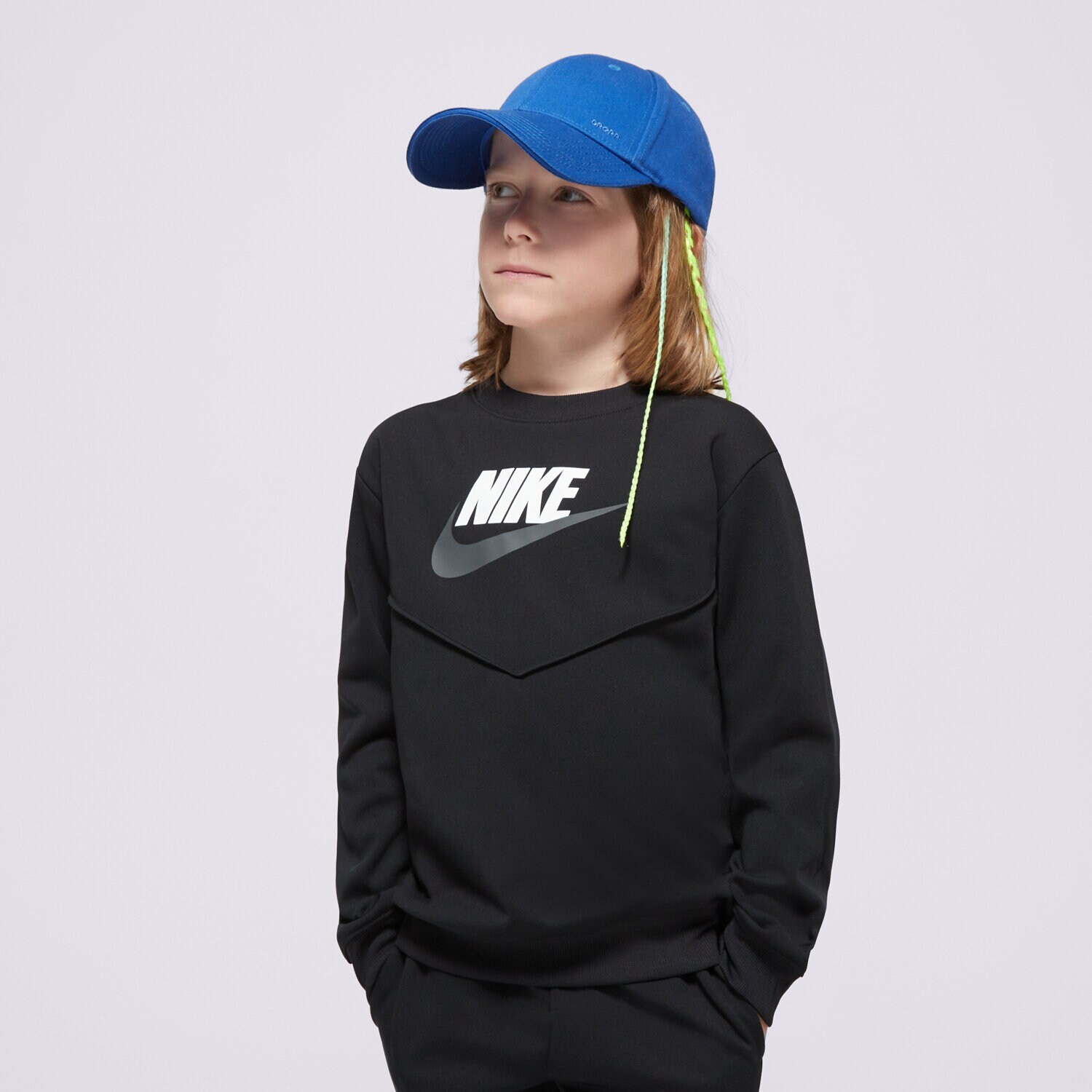Kinder T-Shirt NIKE TRAININGSANZUG K NSW TRACKSUIT POLY CREW HBR BOY FD3090-010 Schwarz