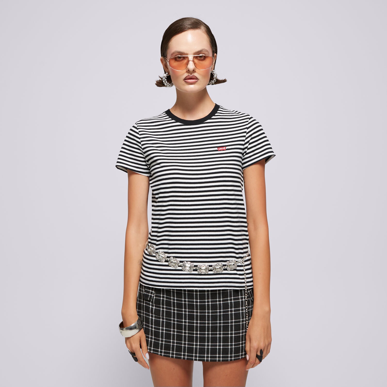 Damen T-Shirt LEVI'S T-SHIRT PERFECT TEE 39185-0087 Grau