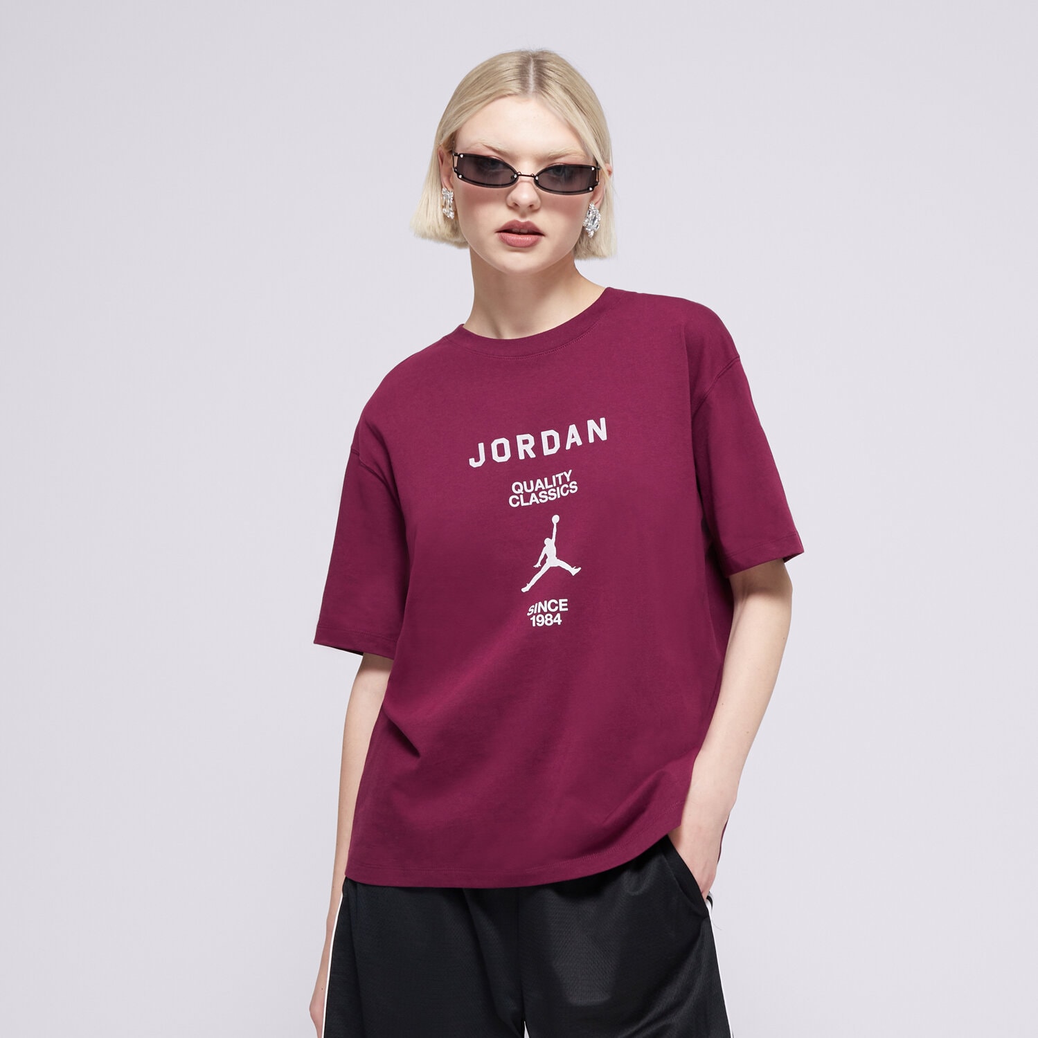Damen T-Shirt T SHIRT W JORDAN SS GF GFX TEE JQC FZ0617-610 Dunkelrot