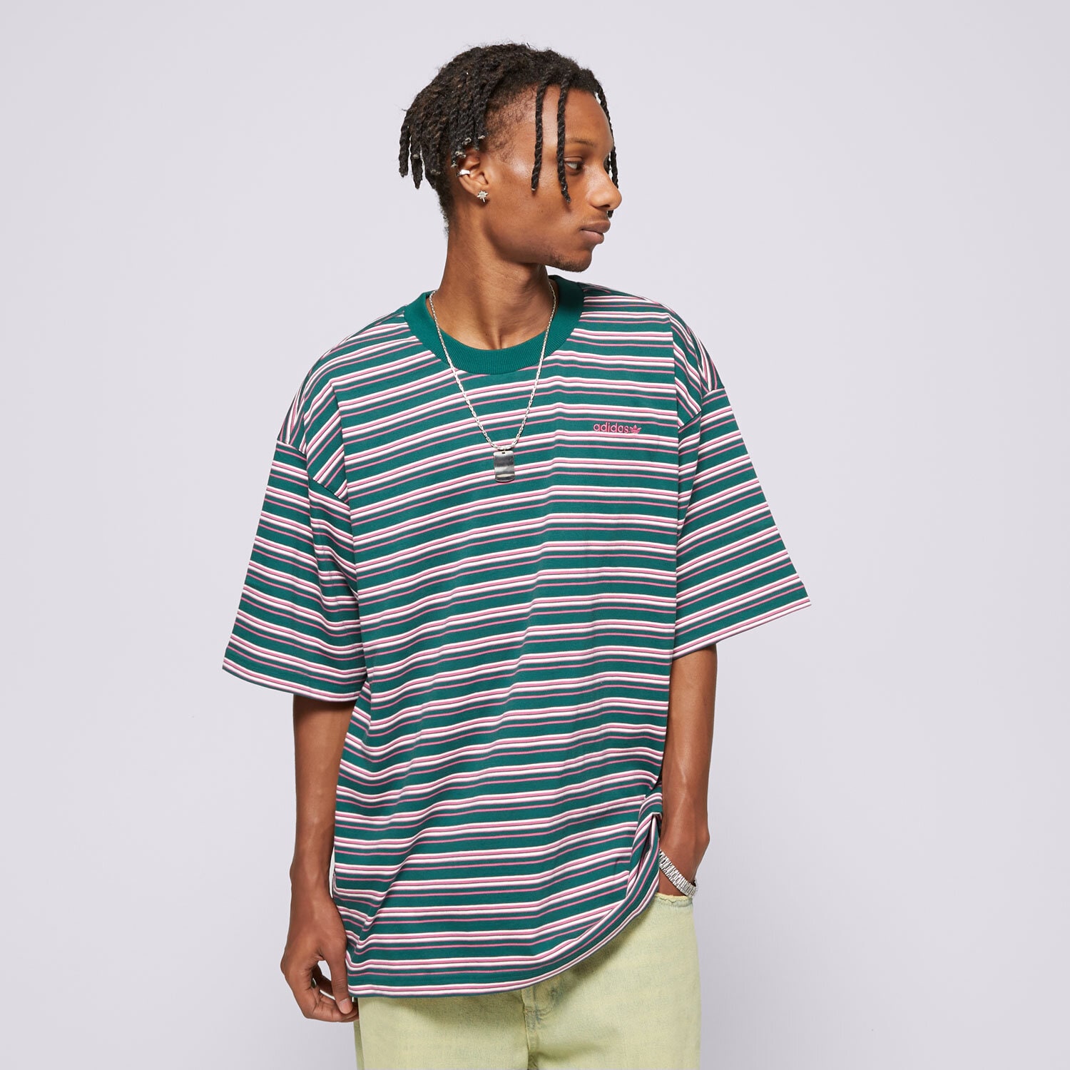 Herren T-Shirt ADIDAS T-SHIRT 80S STRIPED TEE JC6521 Multicolor