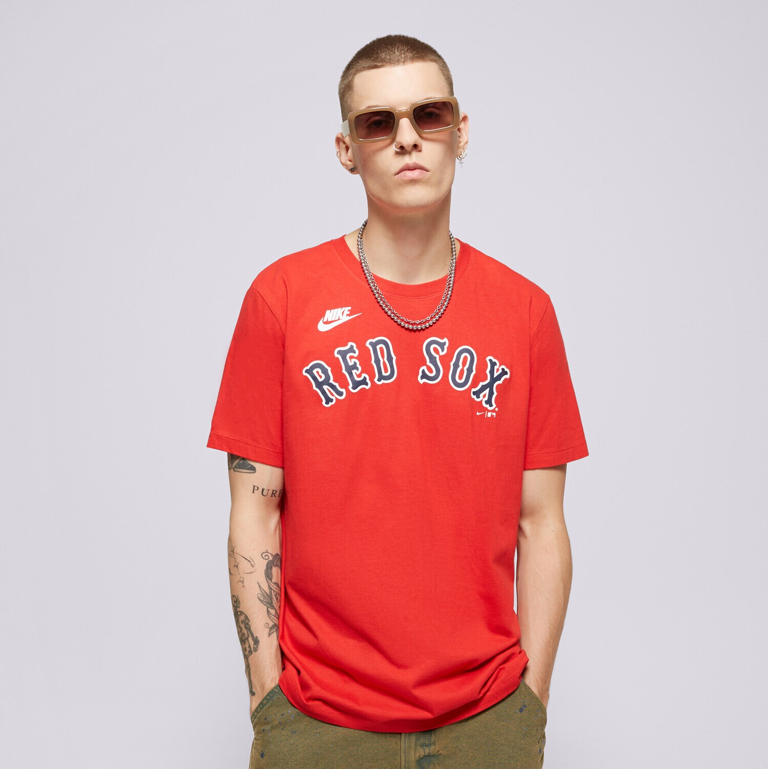 Herren T-Shirt NIKE T-SHIRT BOSTON RED SOX MLB N199-62Q-R36-0B5 Rot