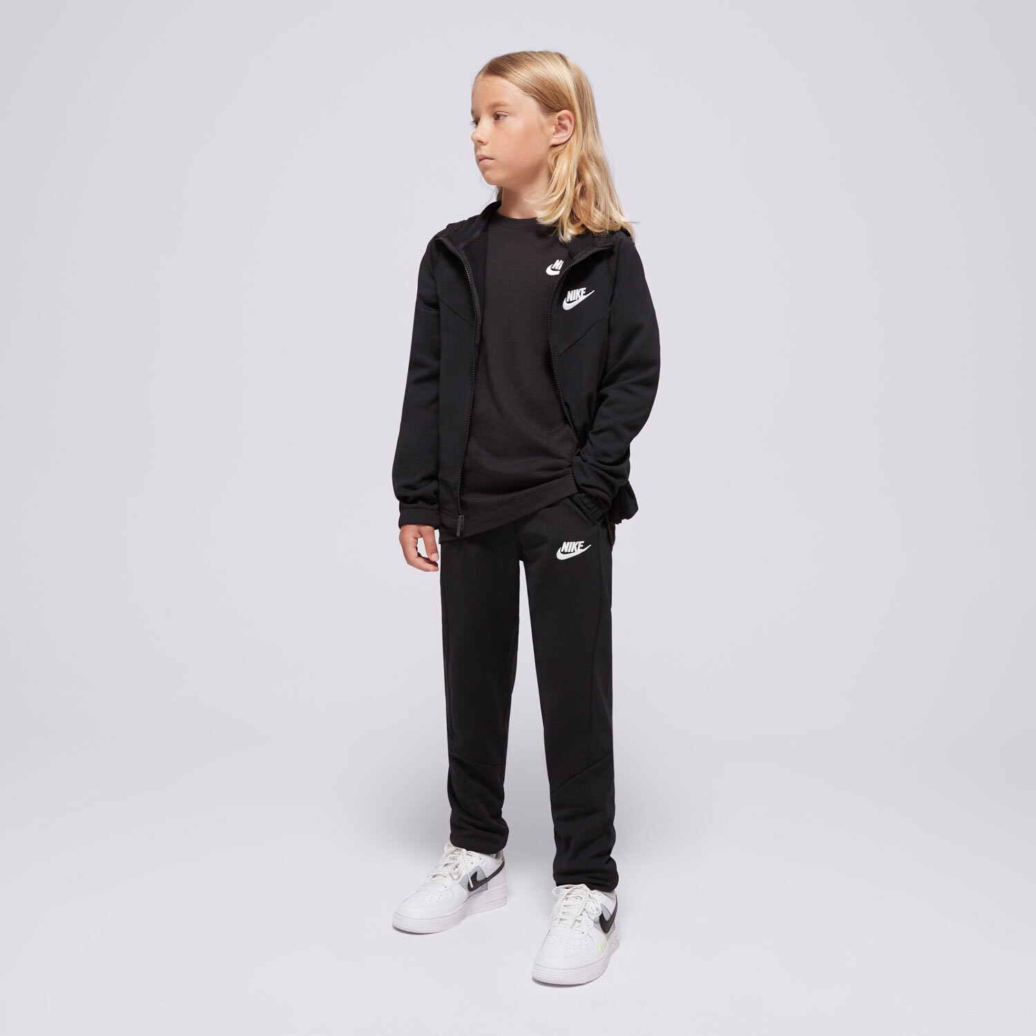 Kinder T-Shirt NIKE TRAININGSANZUG K NSW TRACKSUIT POLY HD FZ LBR UNISEX FD3072-010 Schwarz