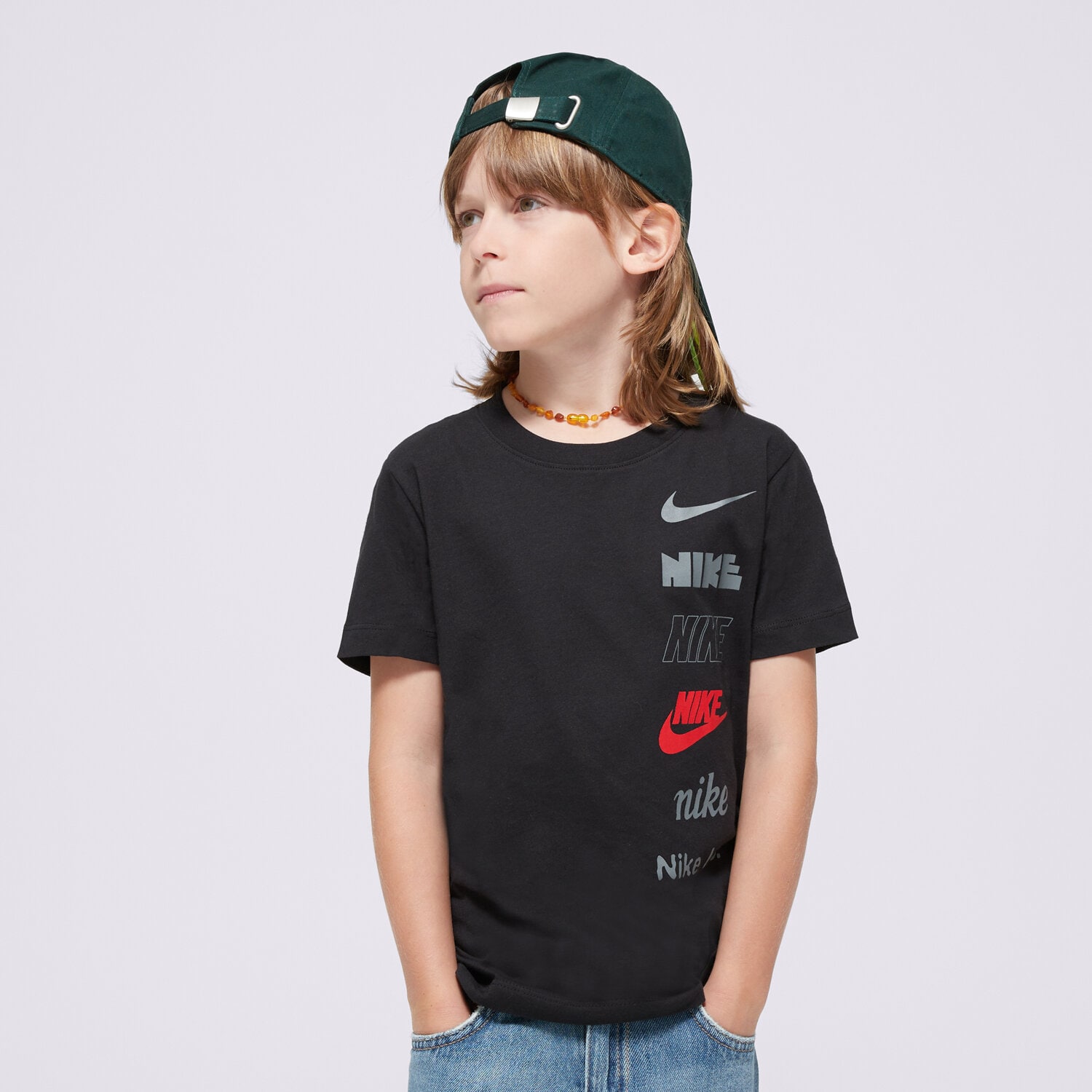 Kinder T-Shirt NIKE T-SHIRT K NSW TEE LOGO B HQ2289-010 Schwarz