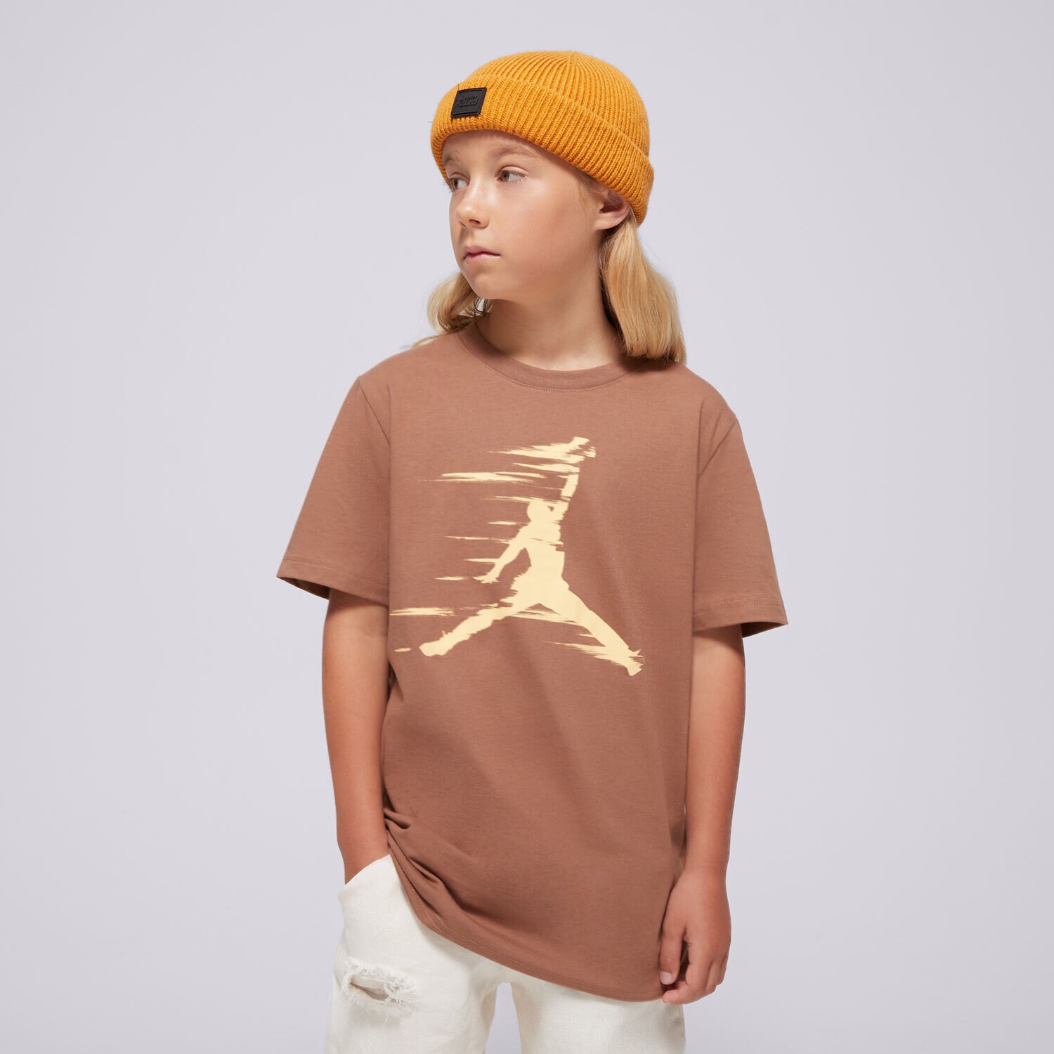 Kinder T-Shirt JORDAN T-SHIRT JDB MVP MOTION JUMPMAN SS TEE BOY 95D262-X1I Braun